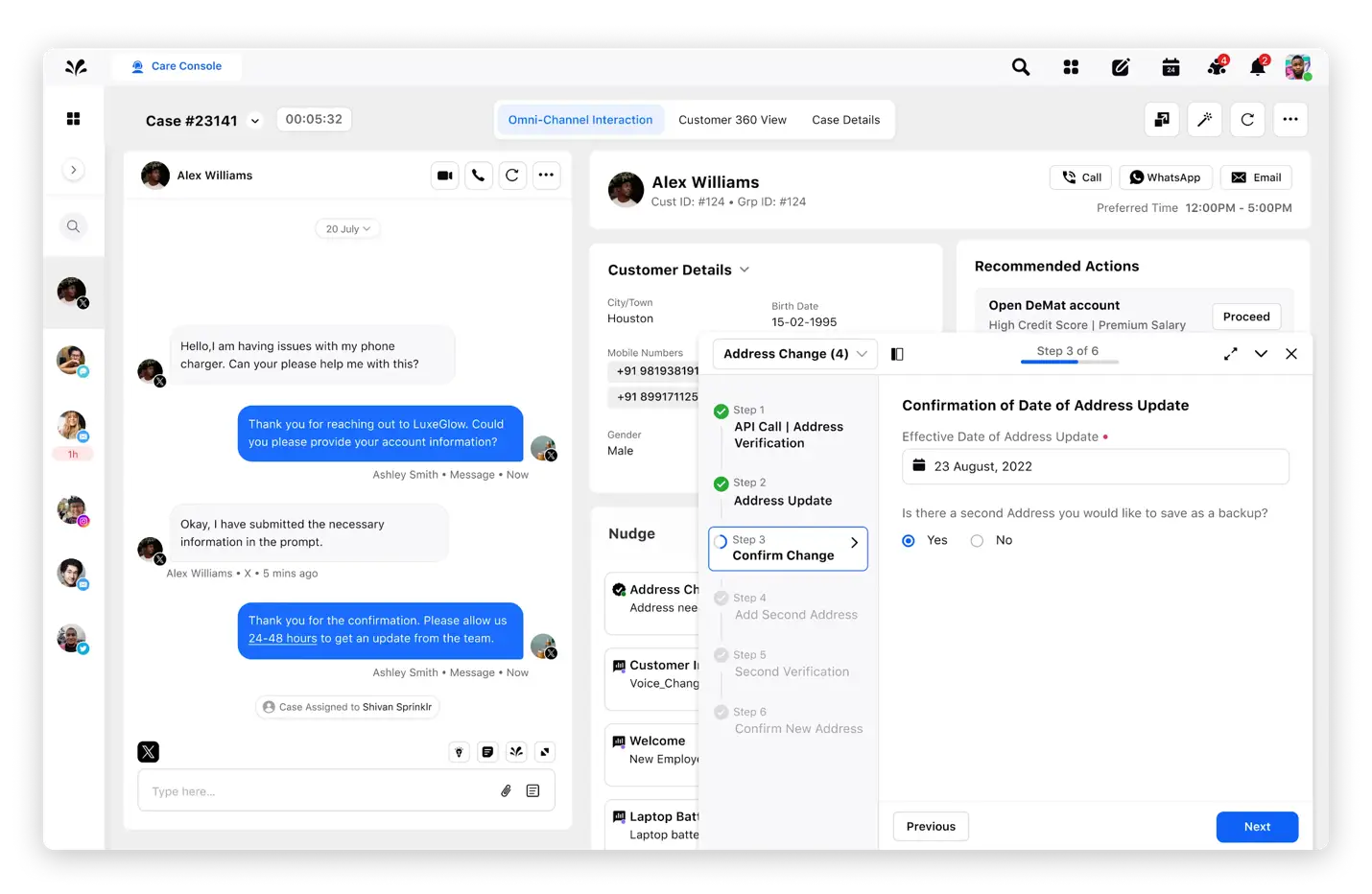 Sprinklr's AI Agent Assist console helps connect support experiences to loyalty