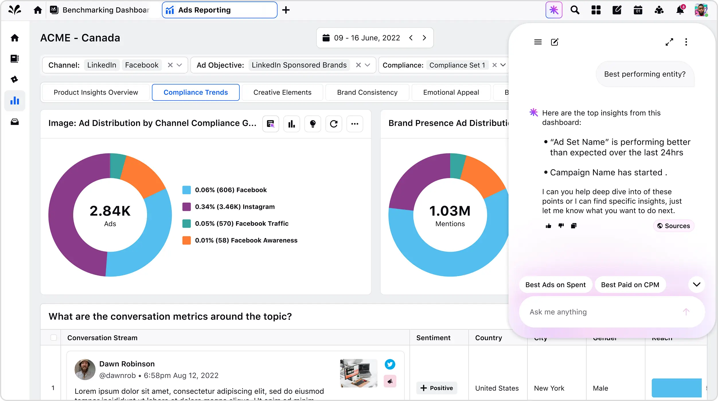 Get insights conversationally from your ads data