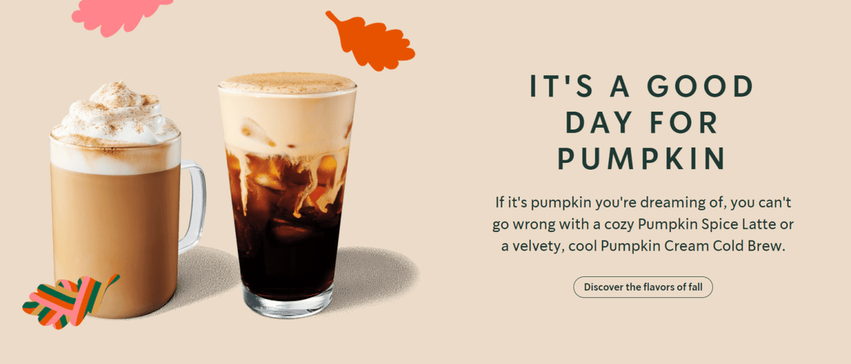 Starbucks uses niche language in their CTA for their event promotion