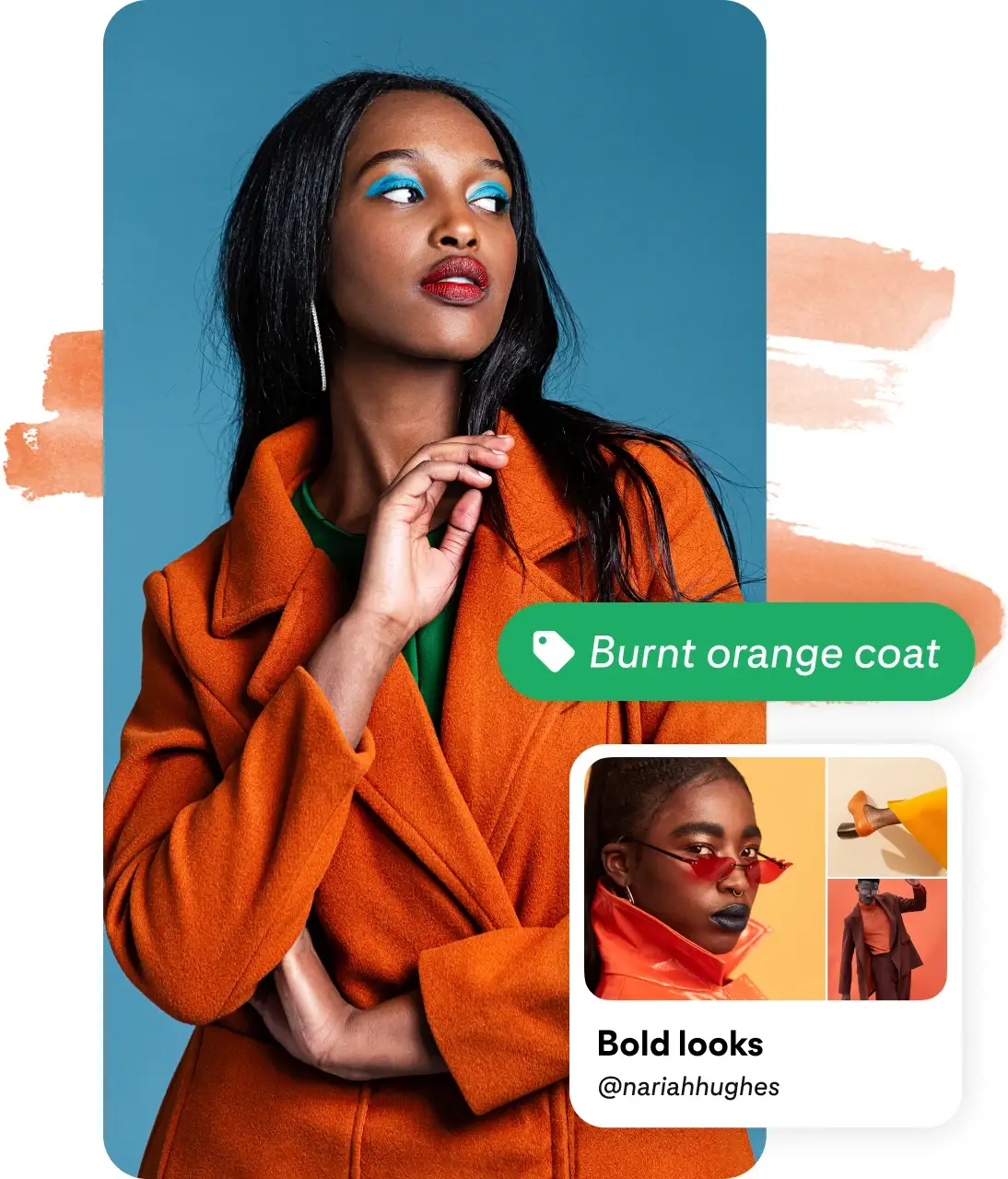 Pinterest with a product collection with shop links 