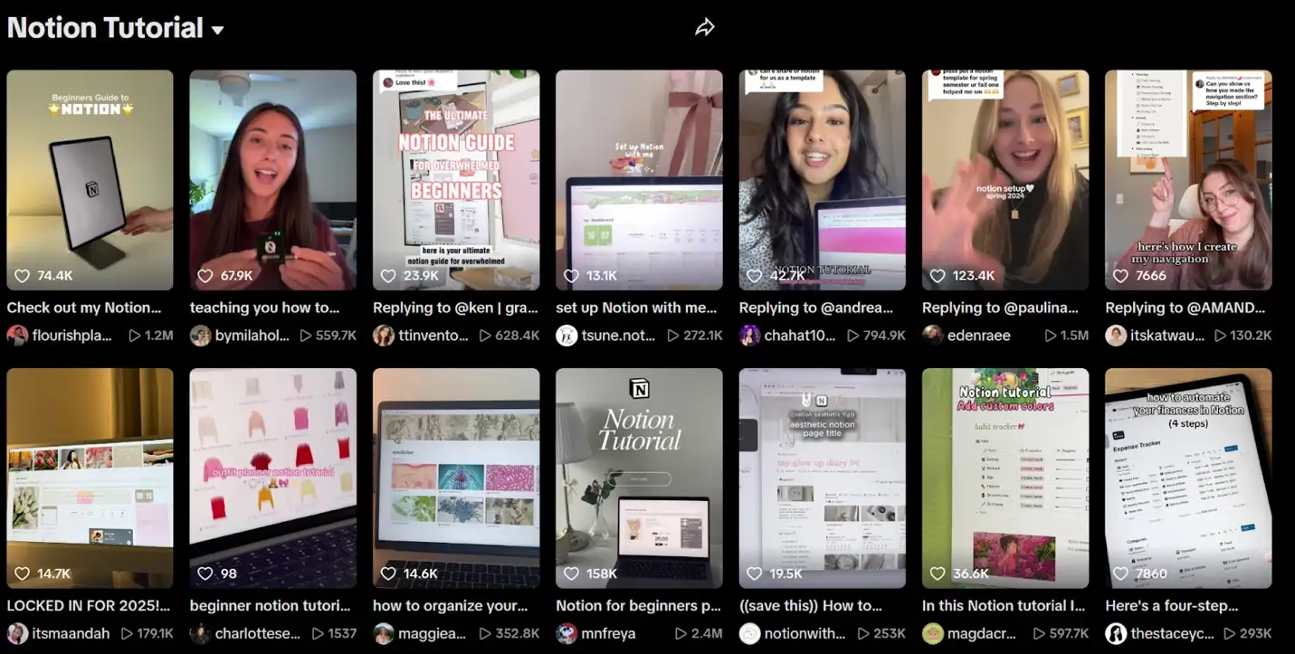Notion leverages TikTok influencers for its B2C research 
