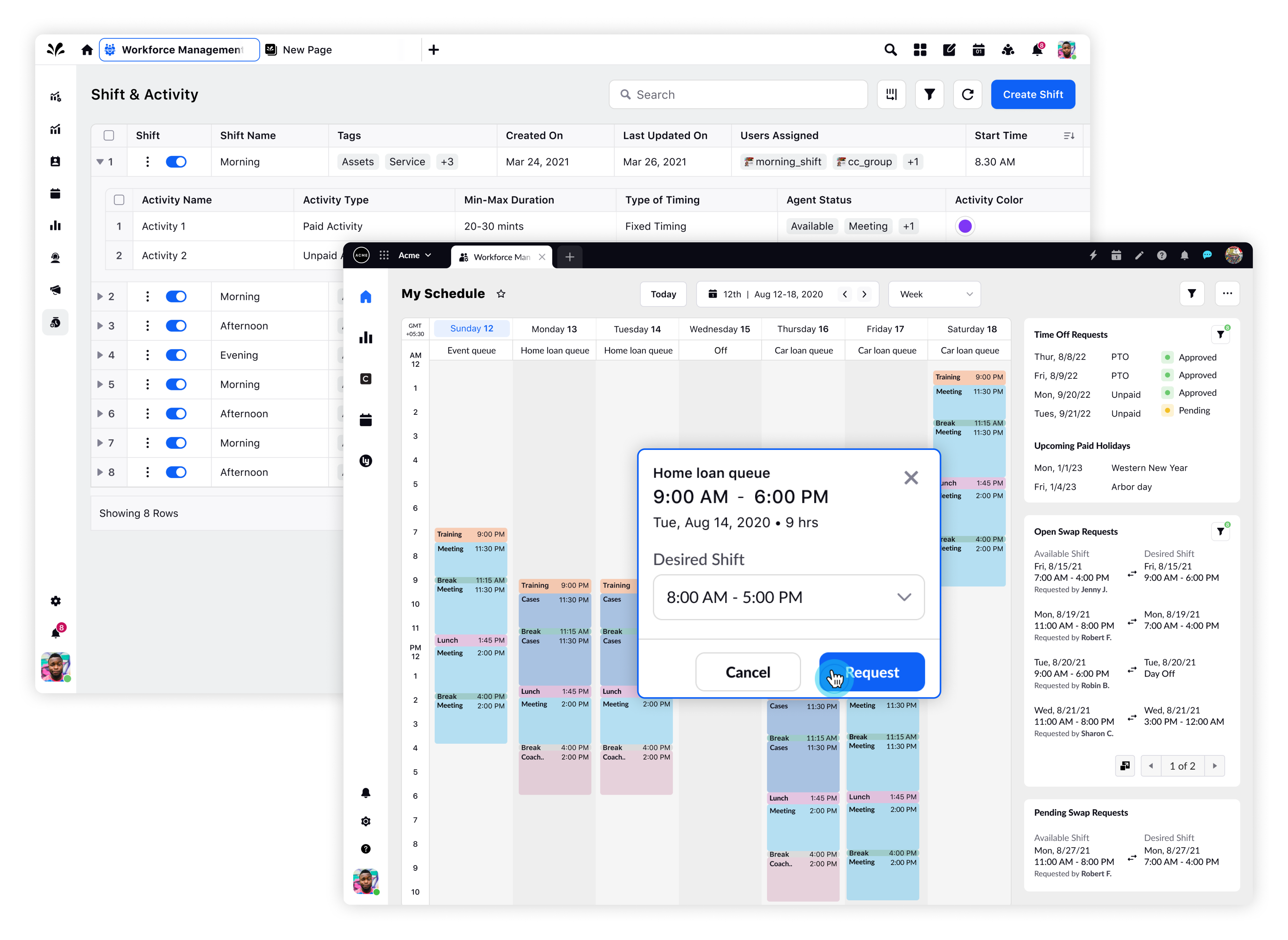 Shift Management in WFM@3x