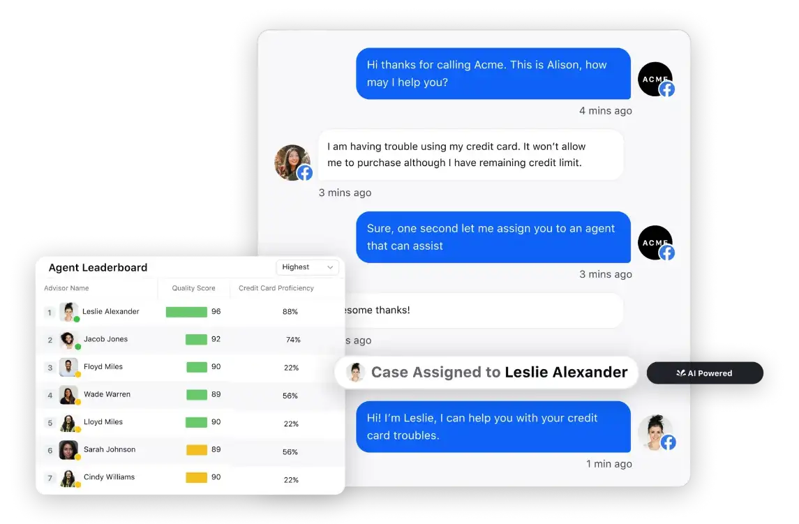 Sprinklr Social's AI-Powered routing to optimize agent capacity.