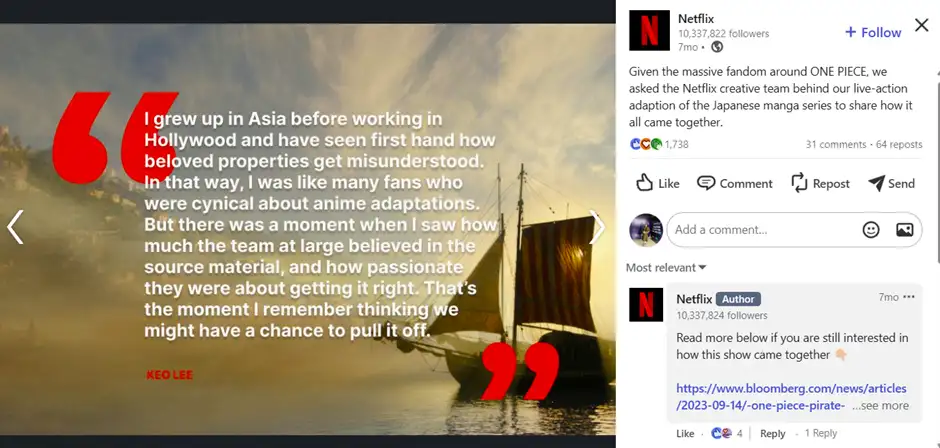 A behind-the-scenes testimonial of a Netflix creative team member