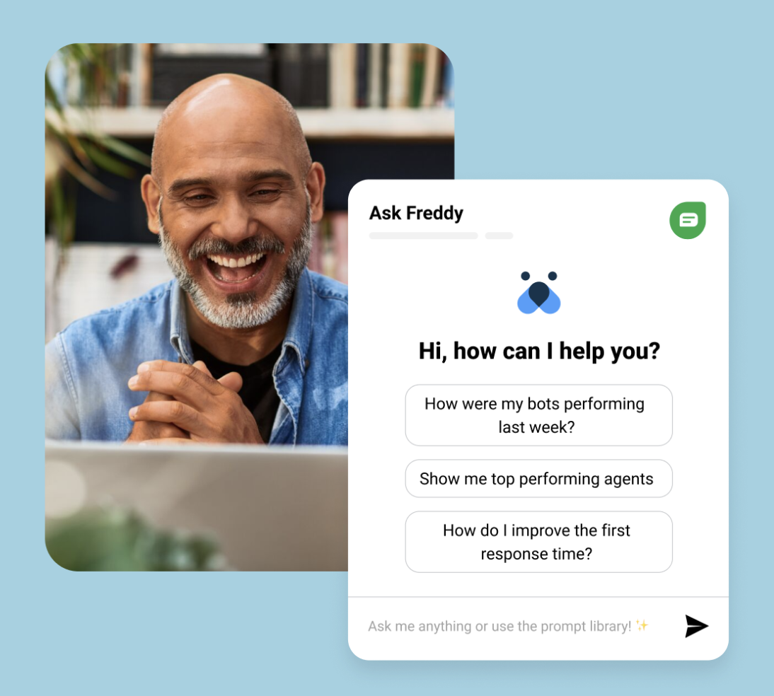 AI tool in customer service Freshdesk Freddy chatbot