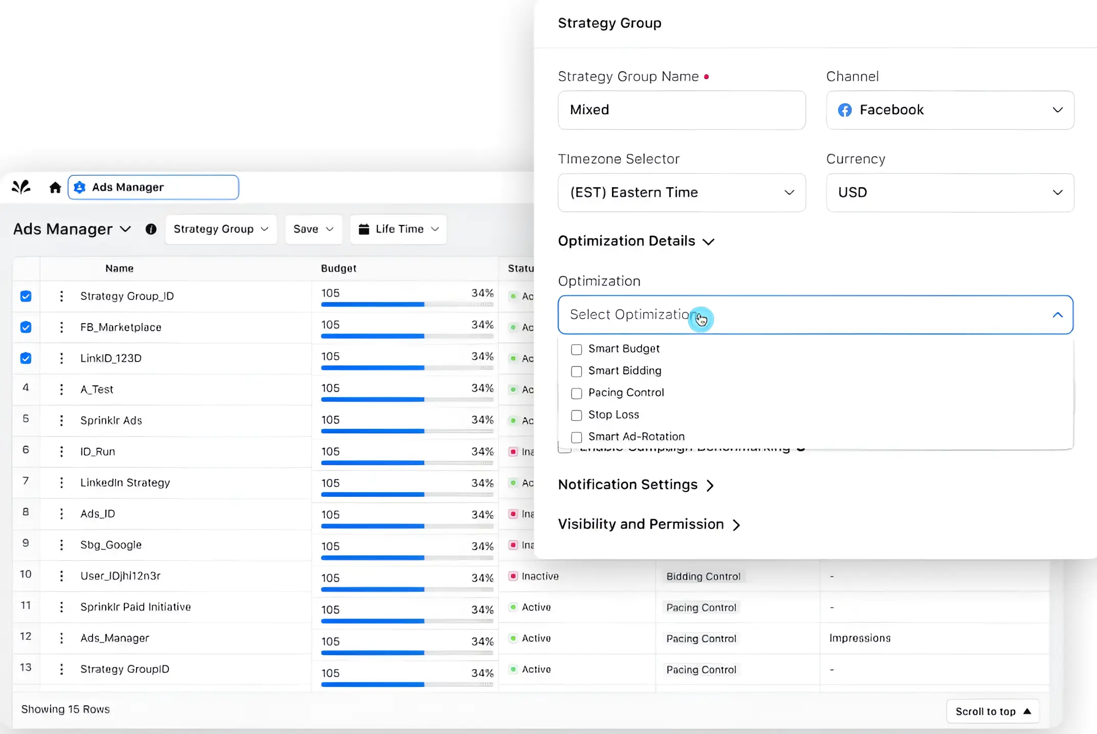 Sprinklr-s Ad Manager provides a dynamic budget allocation feature