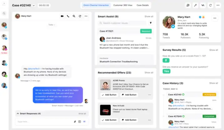 Sprinklr Service’s AI-powered unified agent desktop enables agents to respond to queries quickly