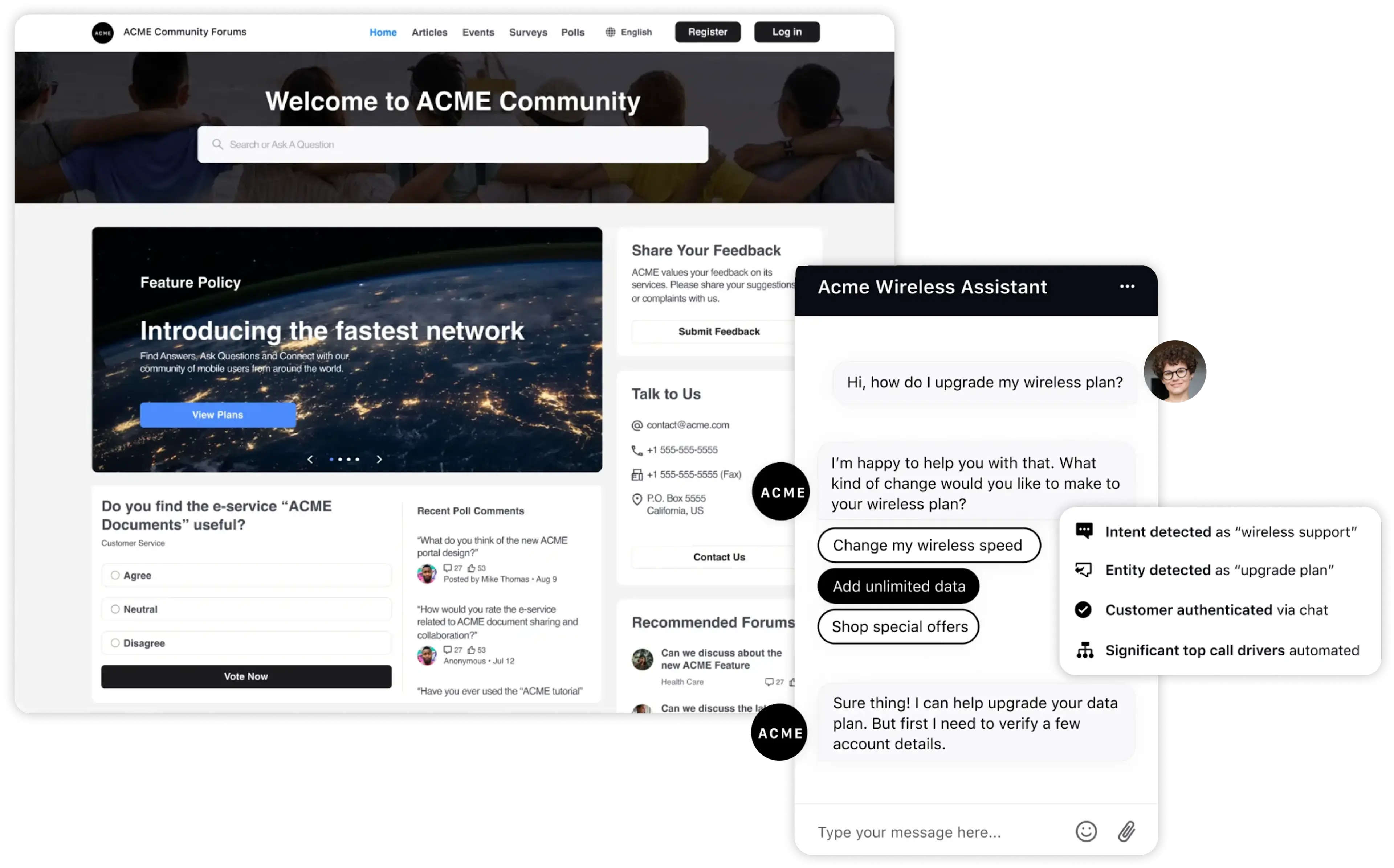 Customer self-service for recurring queries with Sprinklr Service