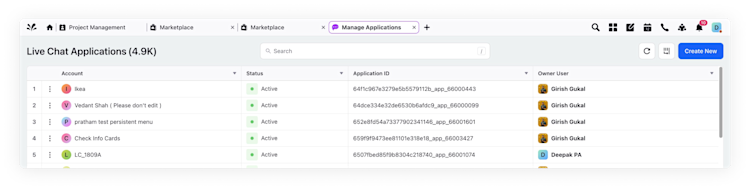 Integrate and manage real time communication through Live Chat APIs