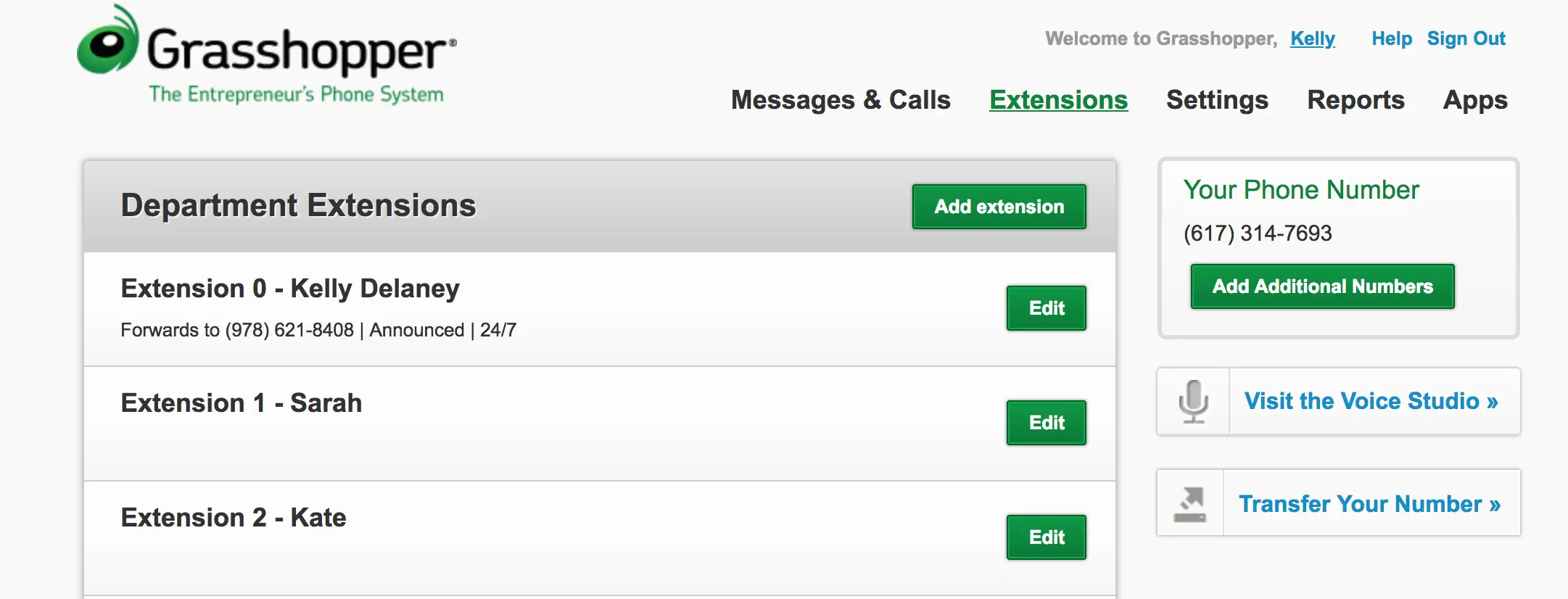 Grasshopper communications platform