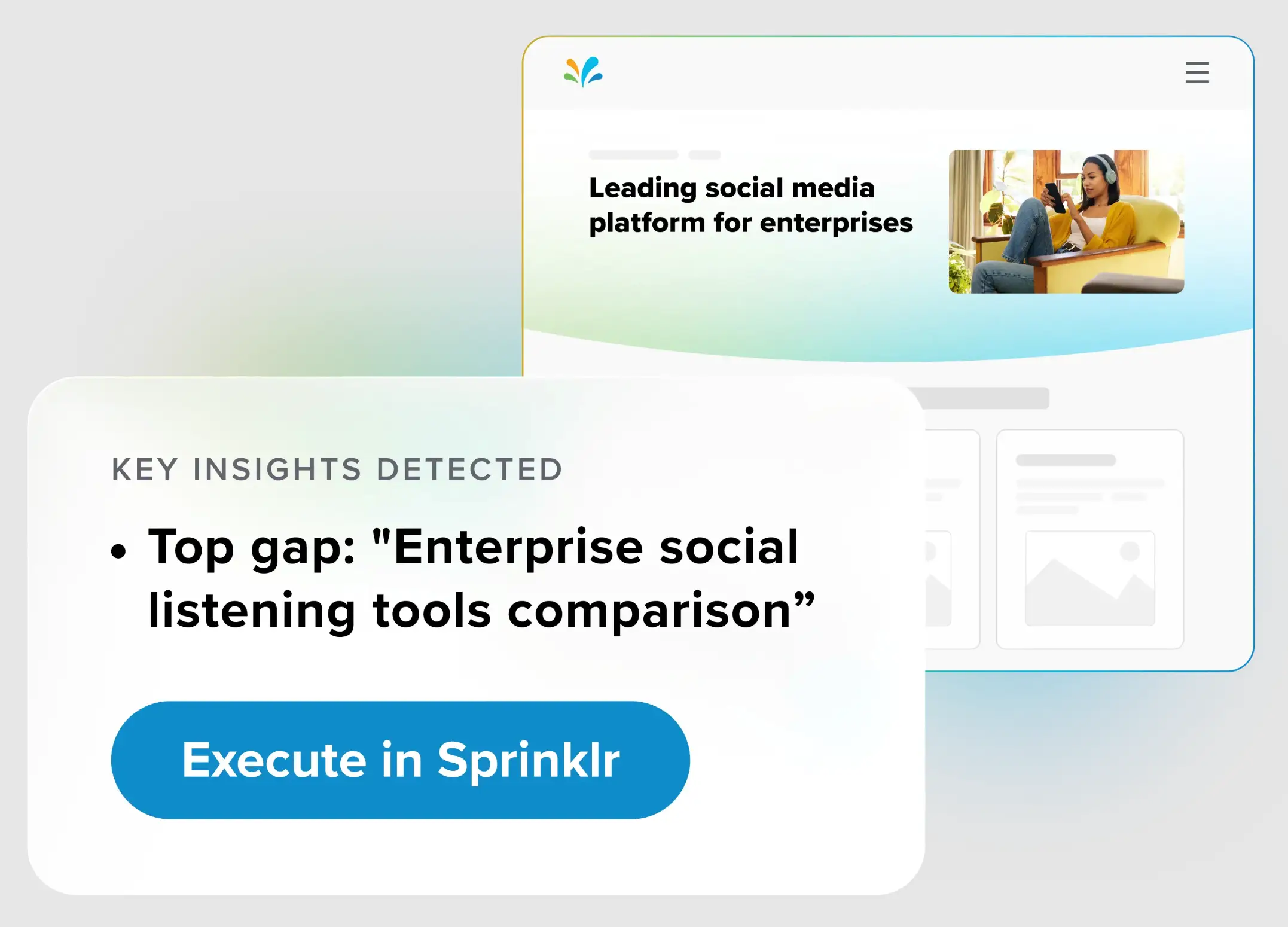 Sprinklr LLM Insights' capability.
