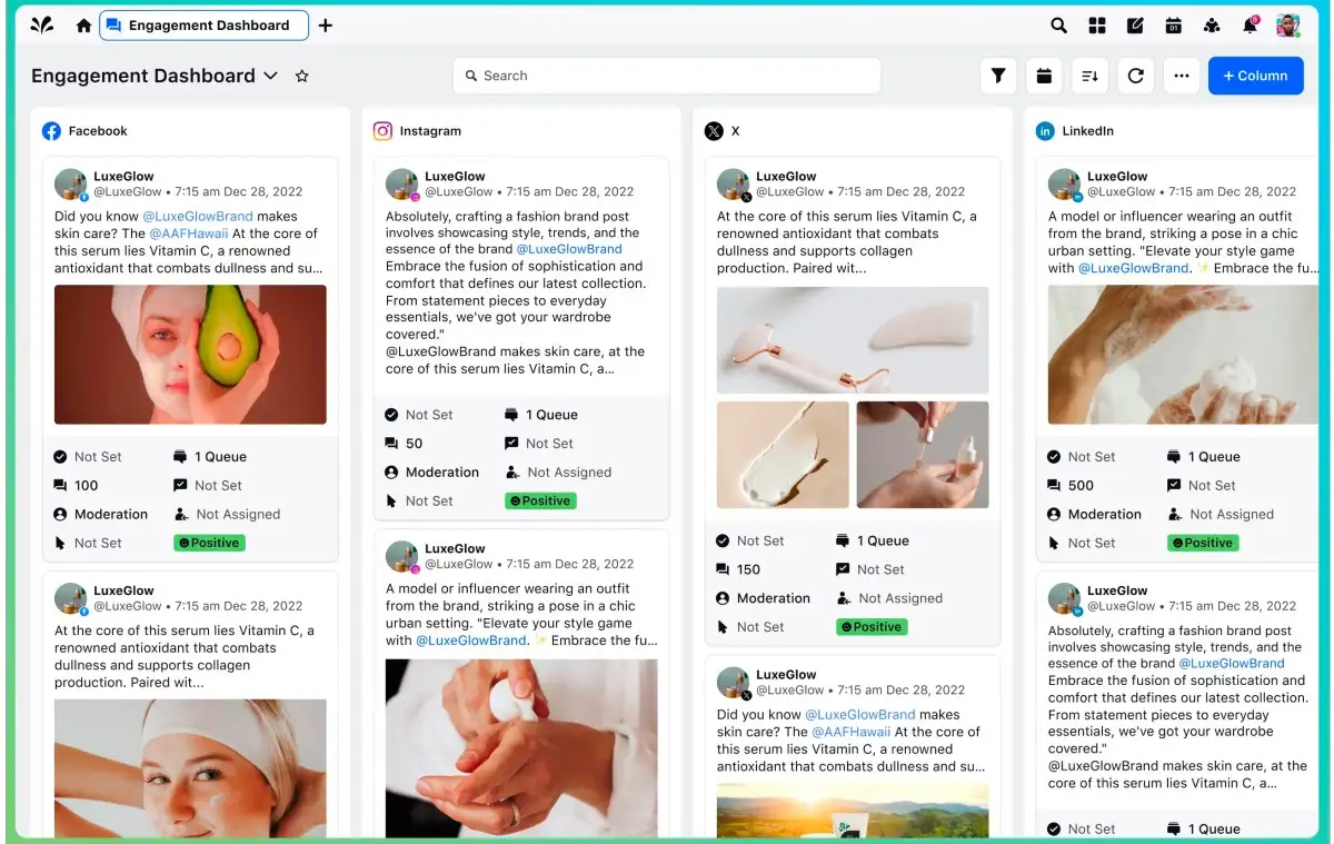 Sprinklr Social Dashboard image