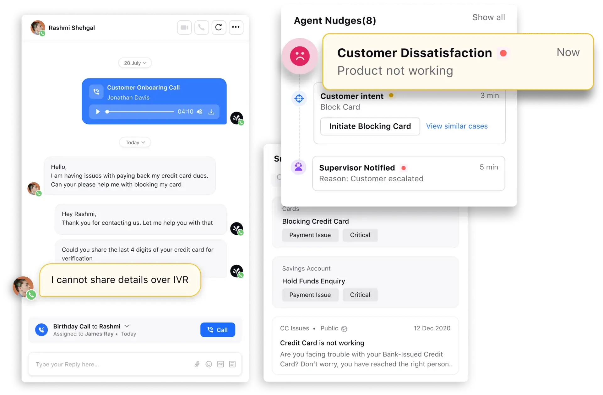 Real-time supervisor alert with Sprinklr Agent Assist Software