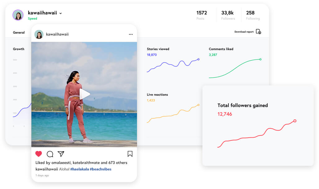 Nitreo helps you grow your Instagram account, expand your reach and build your brand — organically