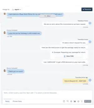 AI chatbot on Freshworks