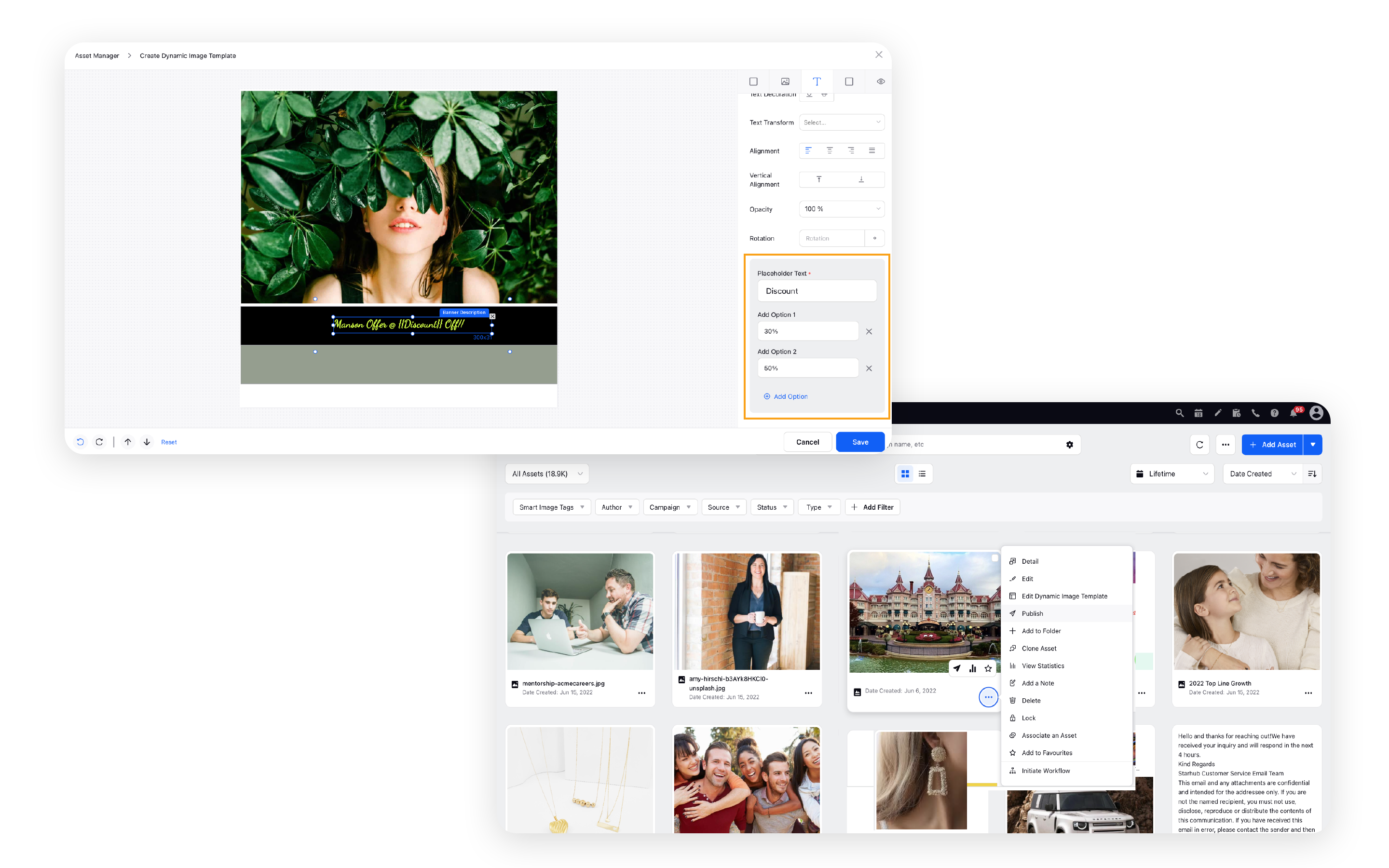 Dynamic Image Templates