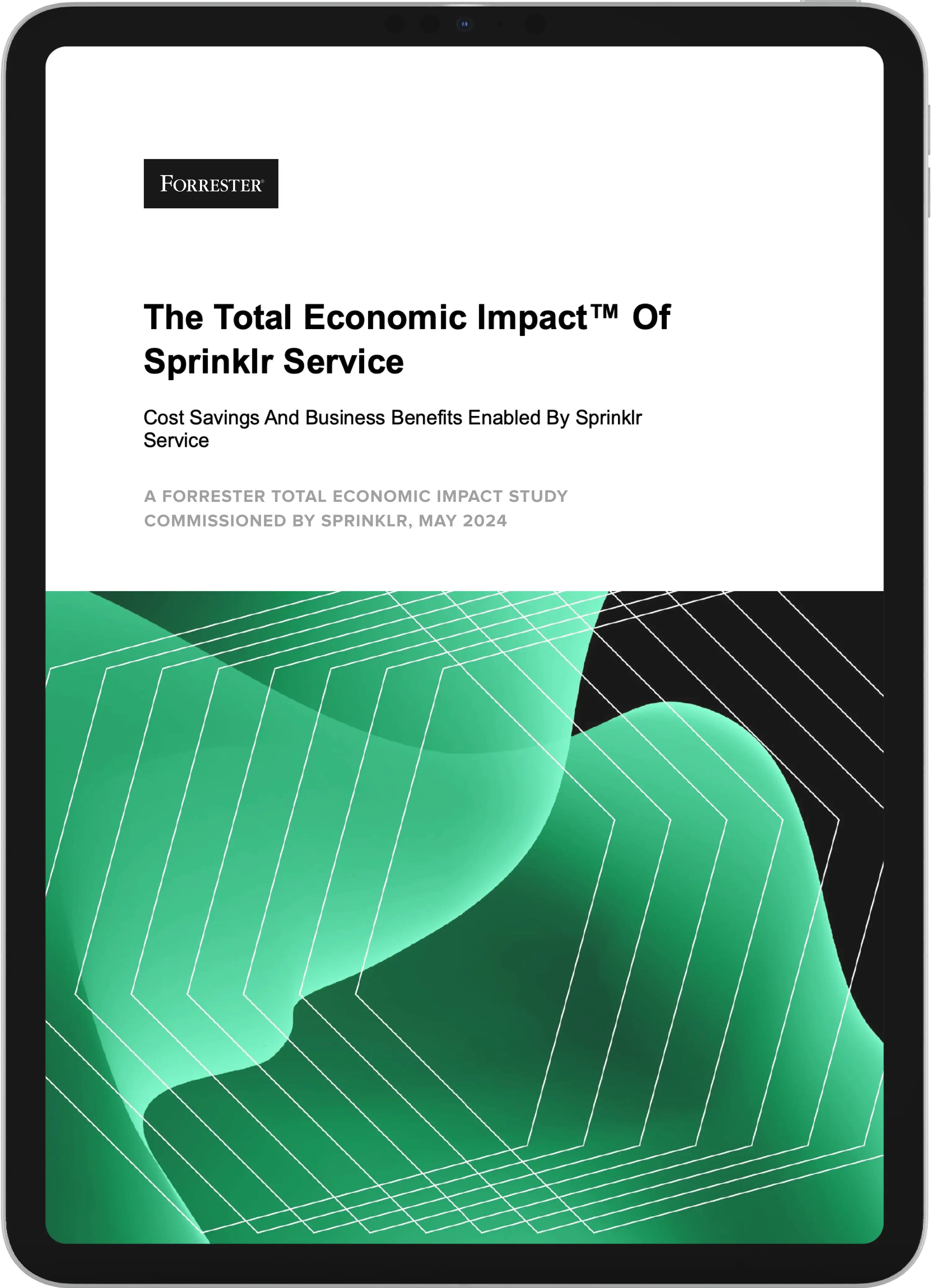 Forrester TEI Study reveals Sprinklr Service delivered 210% ROI 