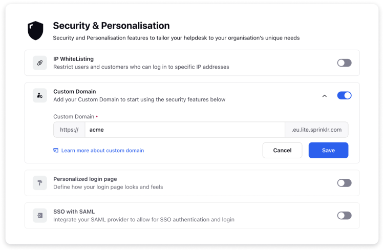 🛡 Customize & Secure Your Workspace to your Organization’s Unique Needs