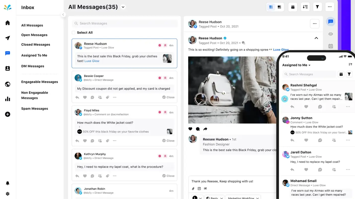 Sprinklr's Unified Inbox brings multiple social media inboxes in one preview