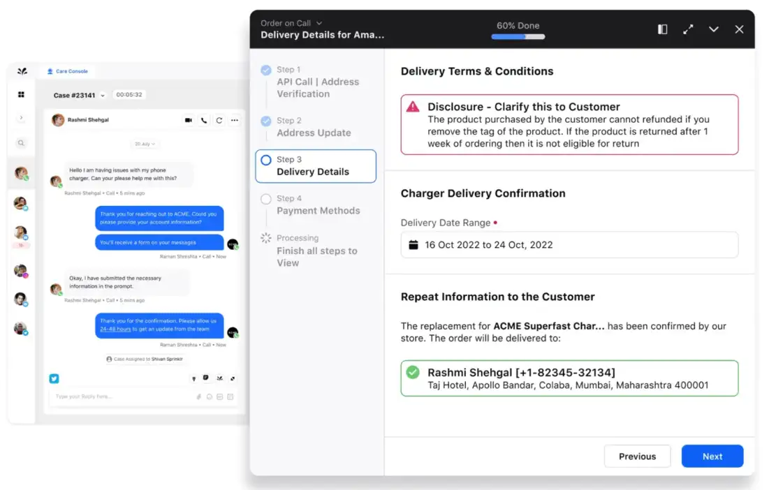 Agent Assist software powered by Sprinklr AI