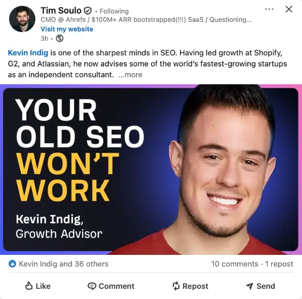 Title: Inserting image... - Description: A LinkedIn post using a title that defies conventional wisdom 