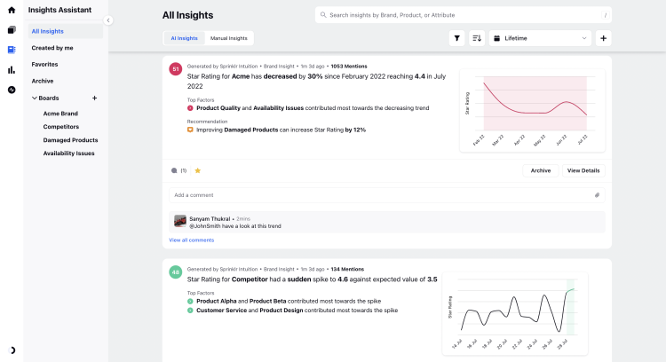 Quickly identify and collate actionable insights2