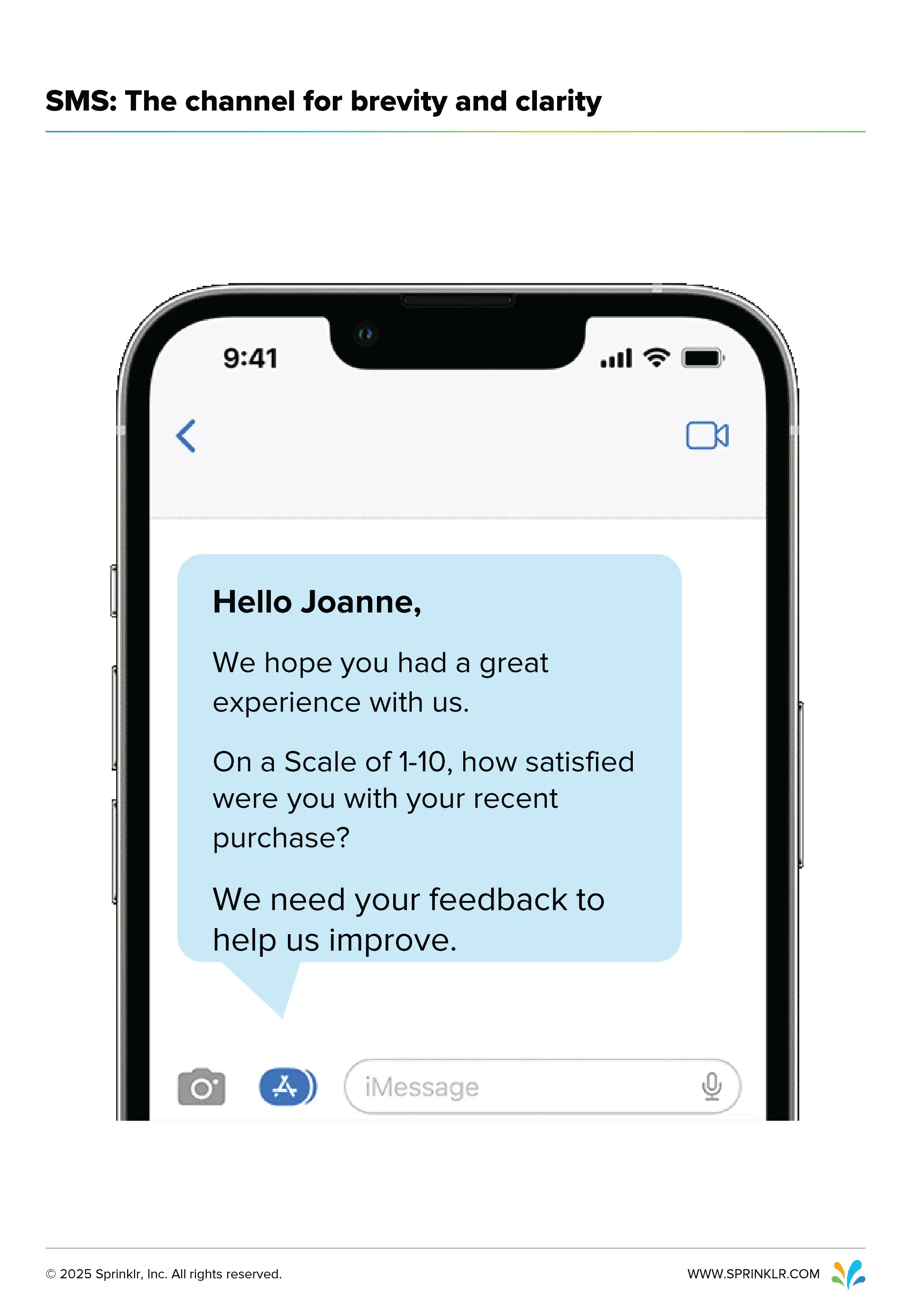 Capturing VoC through SMS