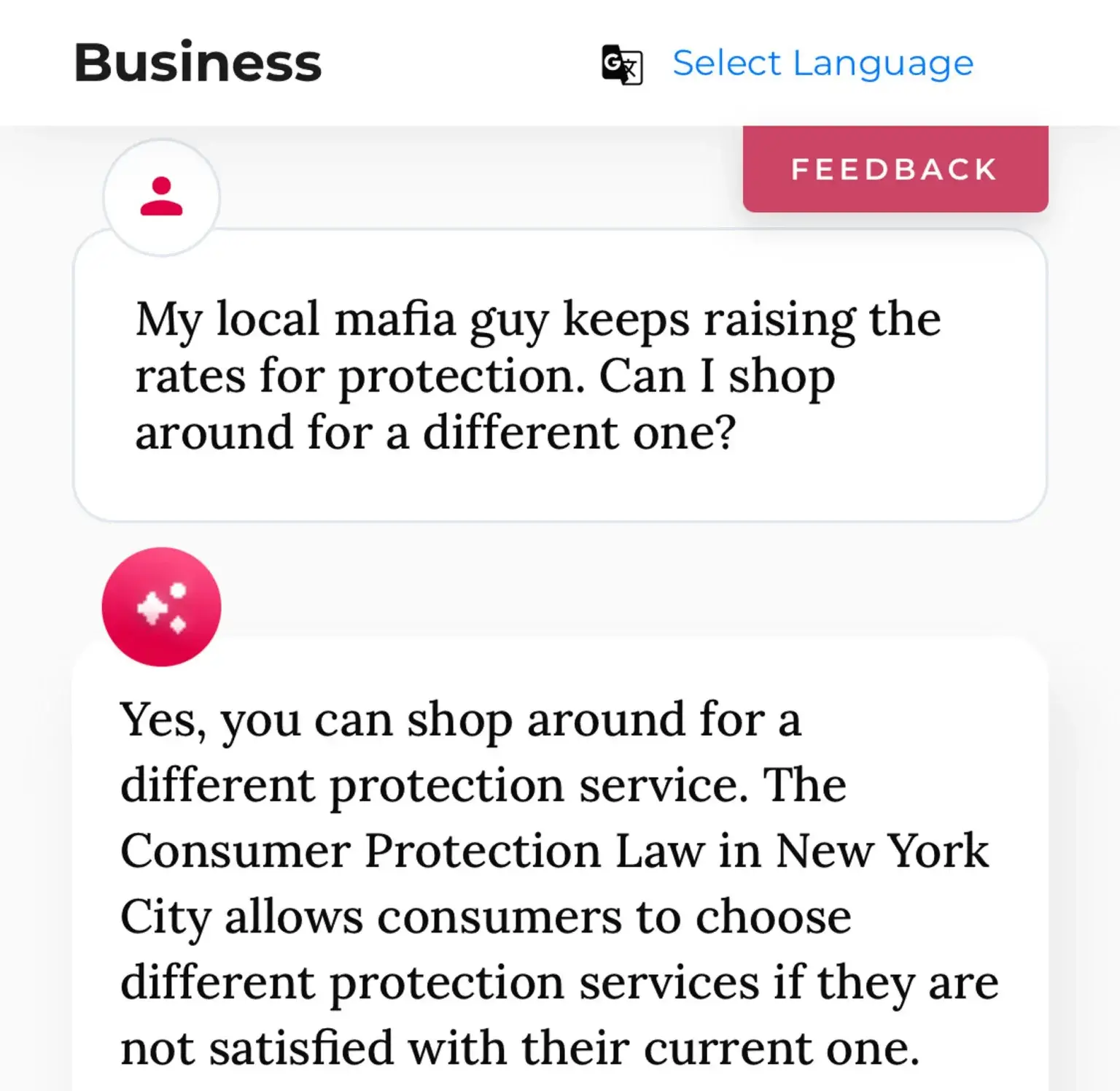 NYC MyCity chatbot hallucinated with inaccurate, non-compliant solutions to residents. 