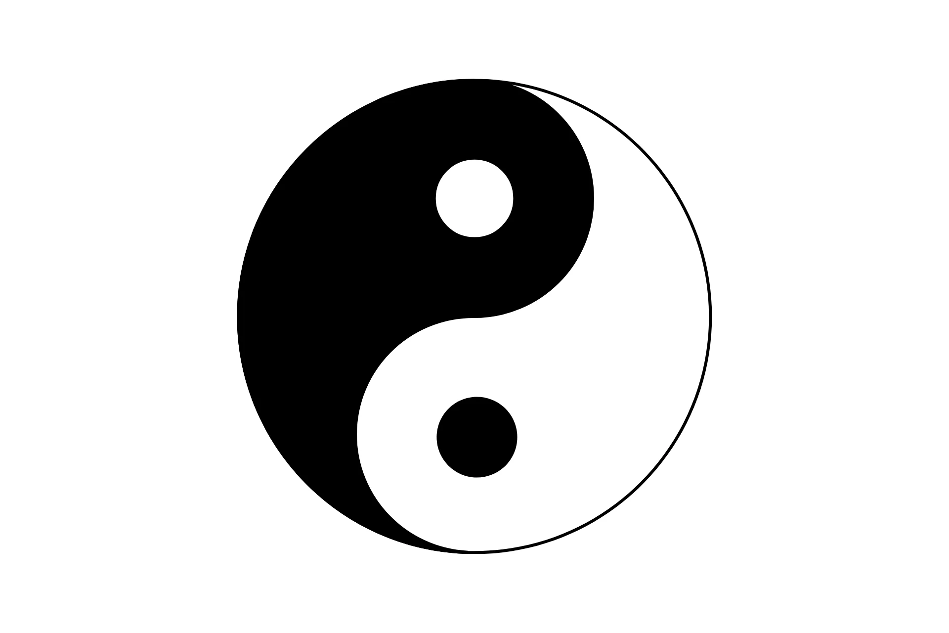 Yin és yang spirituális szimbólum
