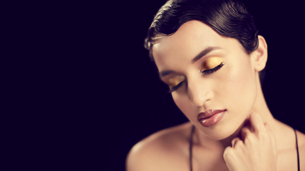 Metallic Shimmer Look