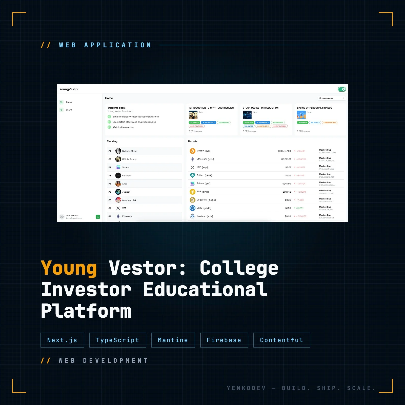 Young Vestor: College Investor Educational Platform