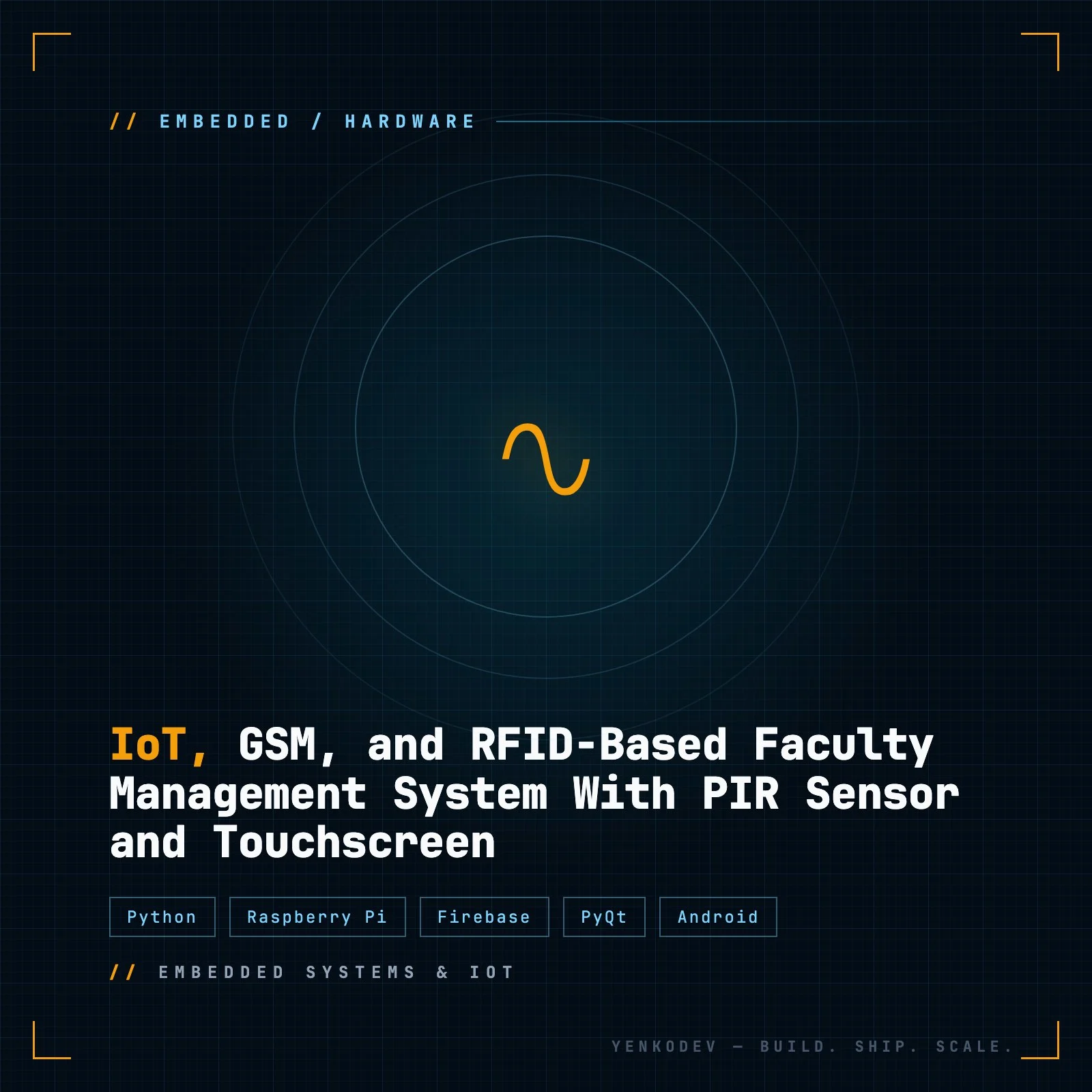 IoT, GSM, and RFID-Based Faculty Management System With PIR Sensor and Touchscreen