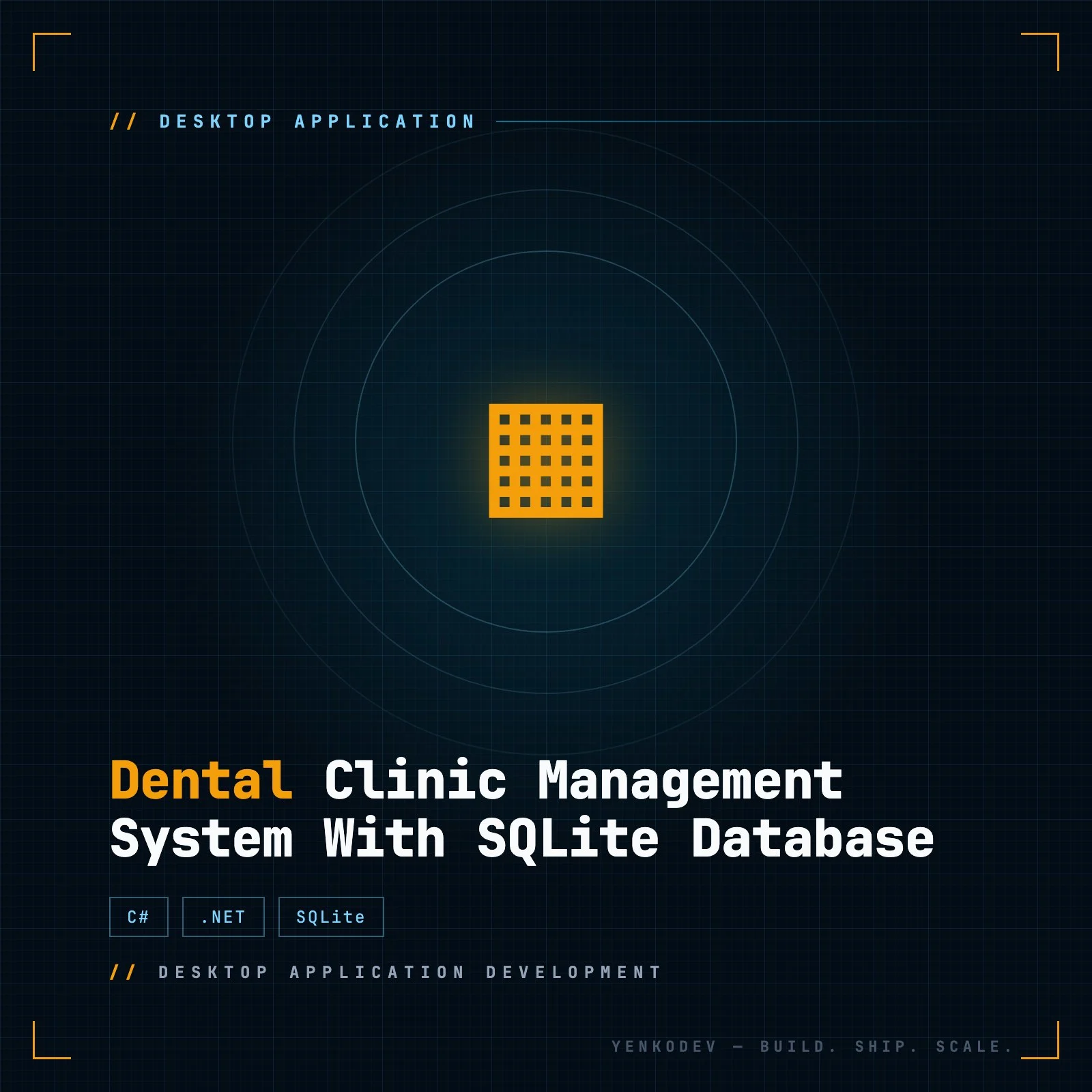 Dental Clinic Management System With SQLite Database