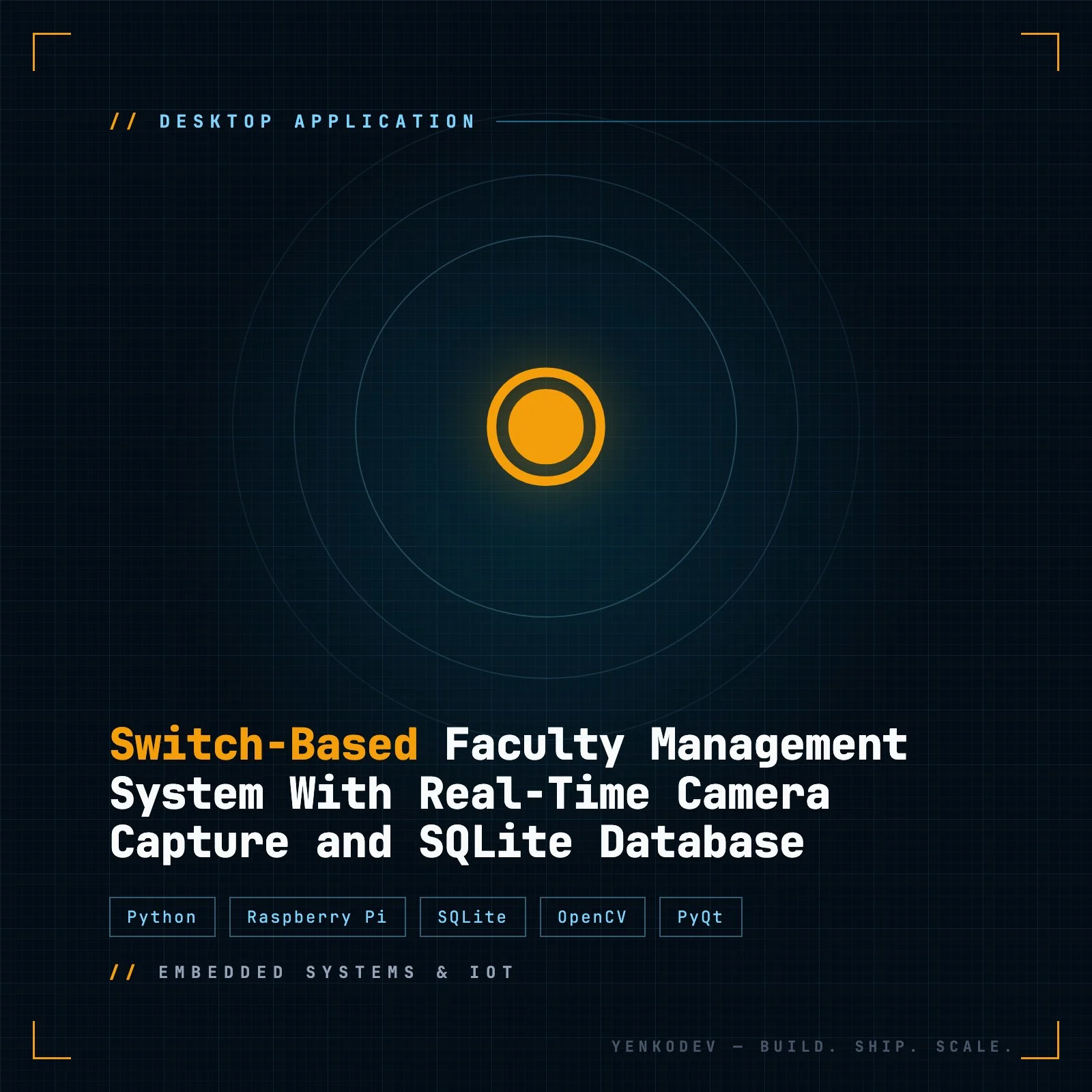 Switch-Based Faculty Management System With Real-Time Camera Capture and SQLite Database