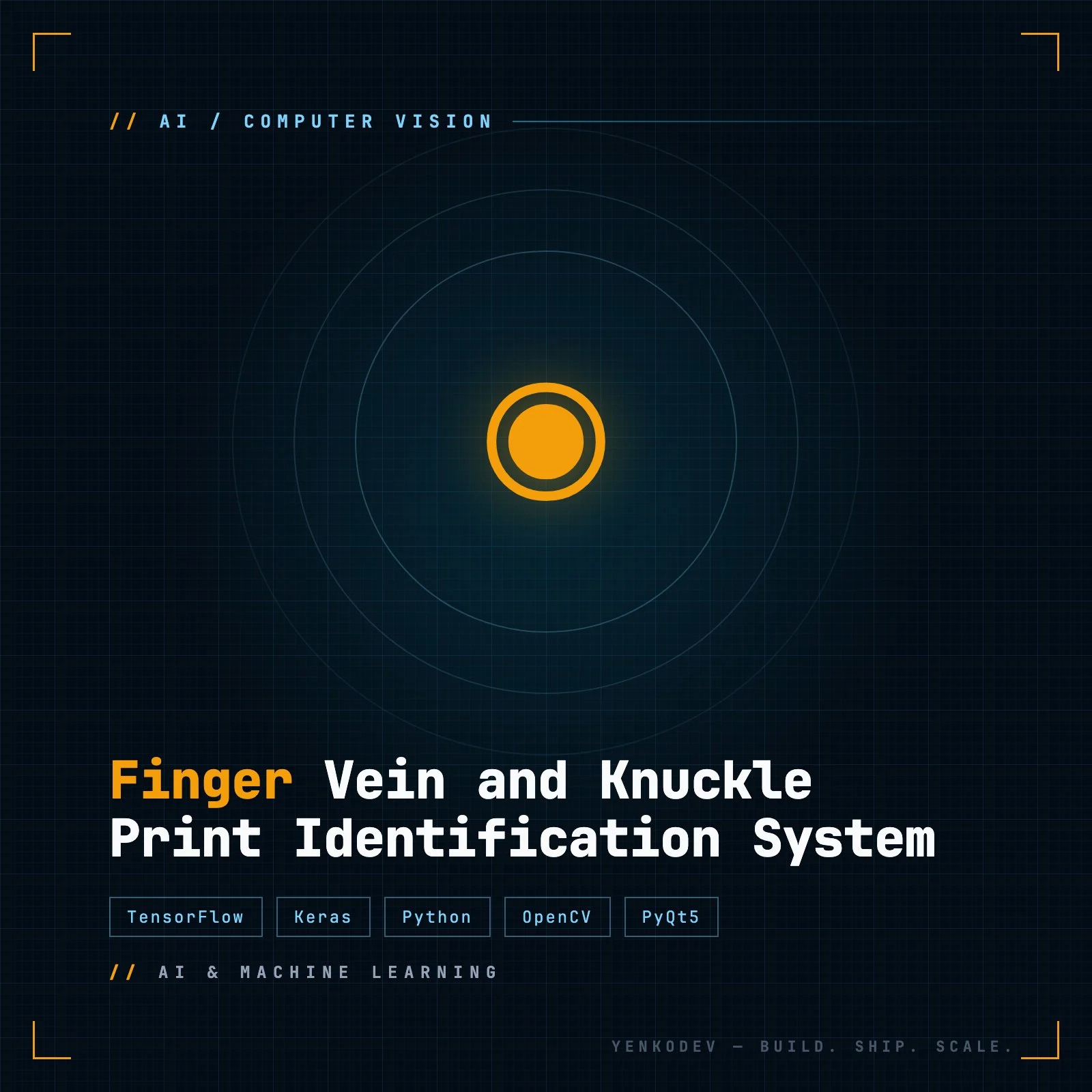 Finger Vein and Knuckle Print Identification System