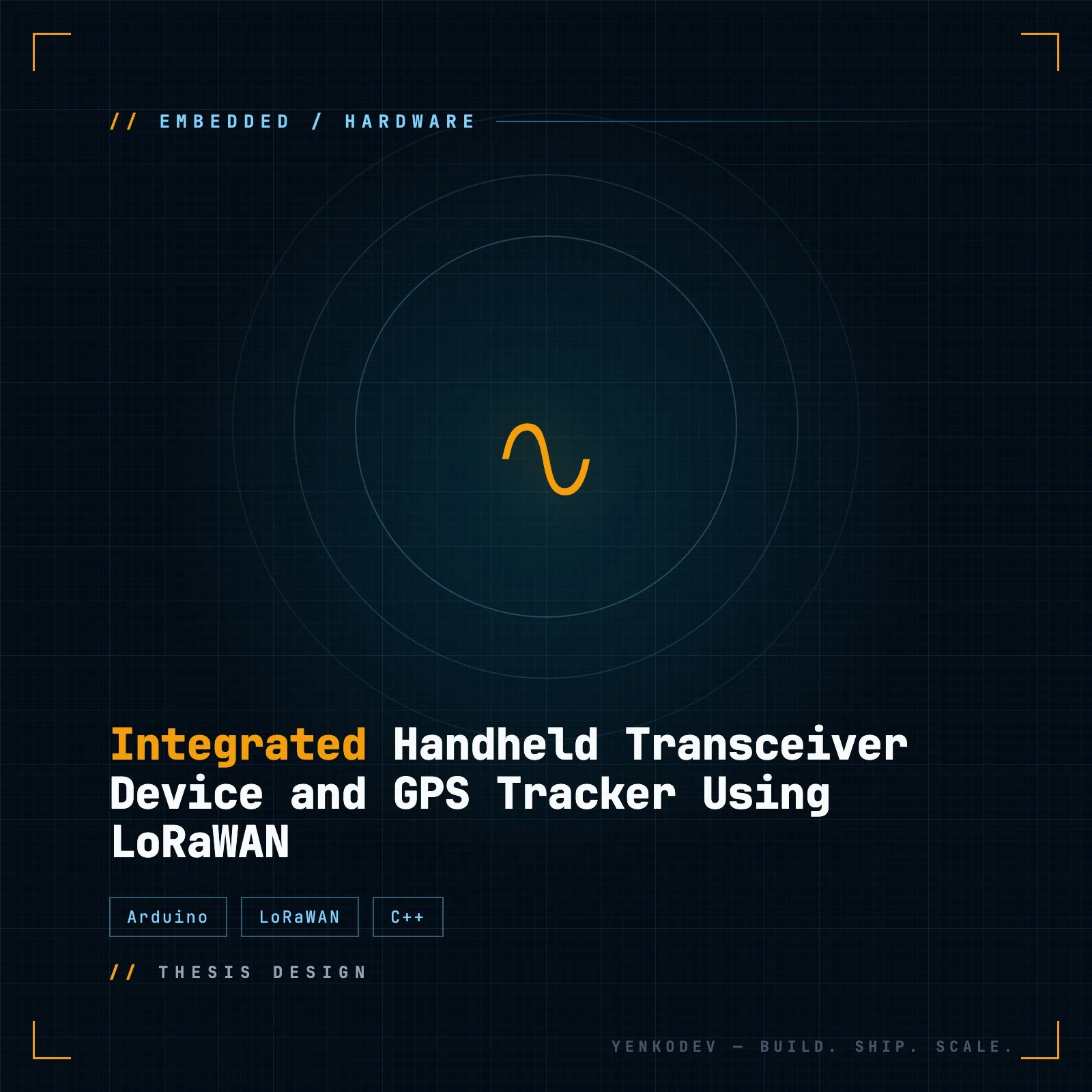 Integrated Handheld Transceiver Device and GPS Tracker Using LoRaWAN