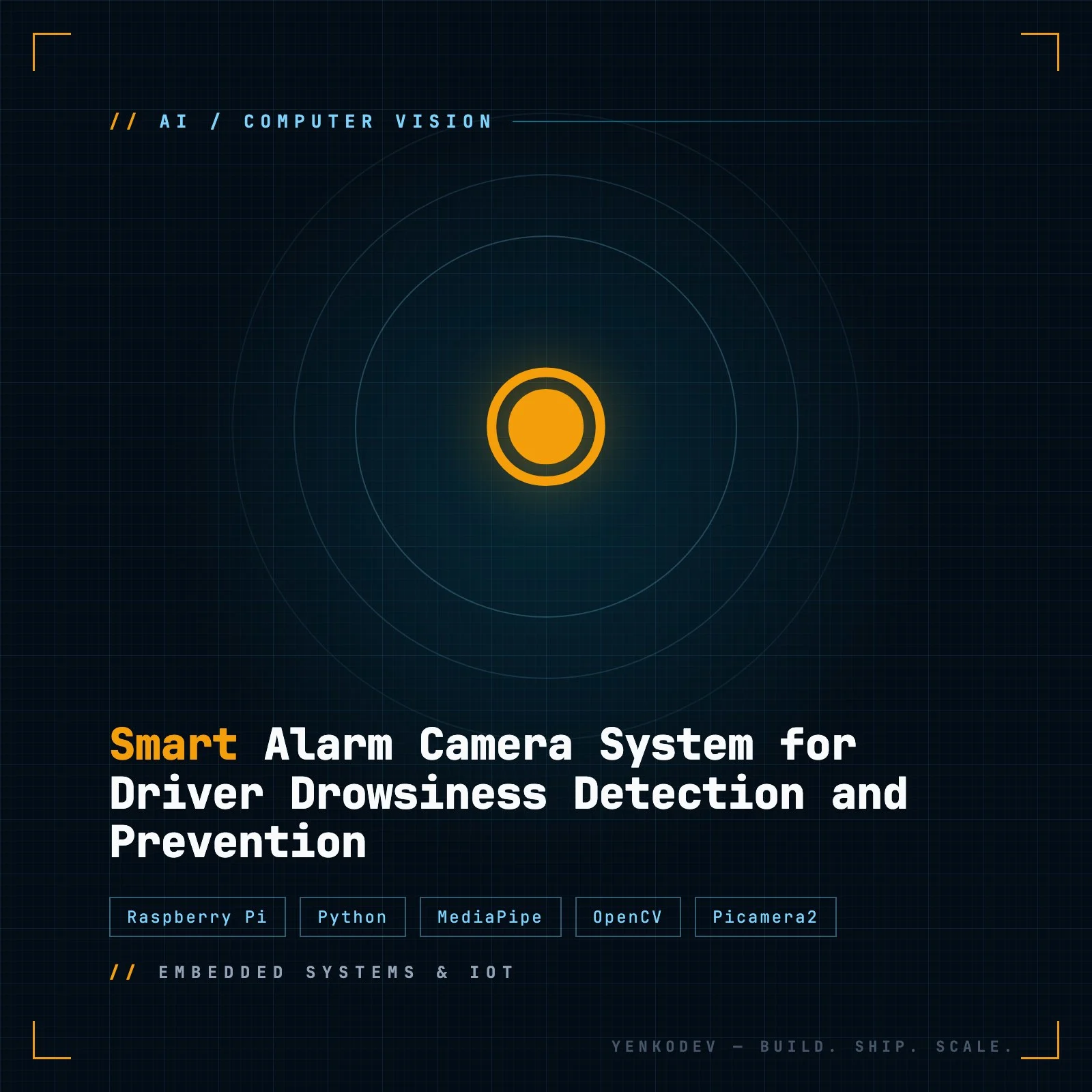 Smart Alarm Camera System for Driver Drowsiness Detection and Prevention