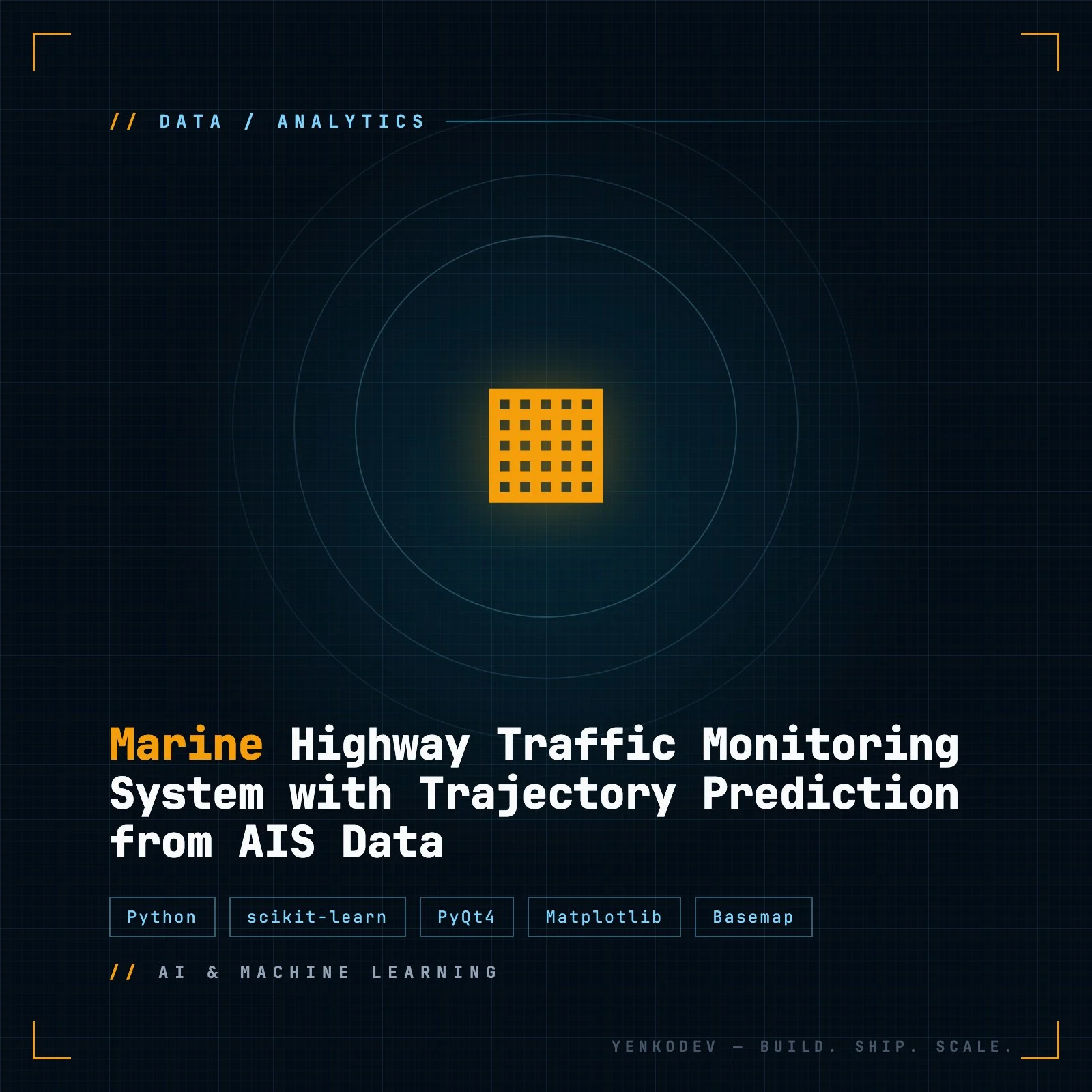 Marine Highway Traffic Monitoring System with Trajectory Prediction from AIS Data