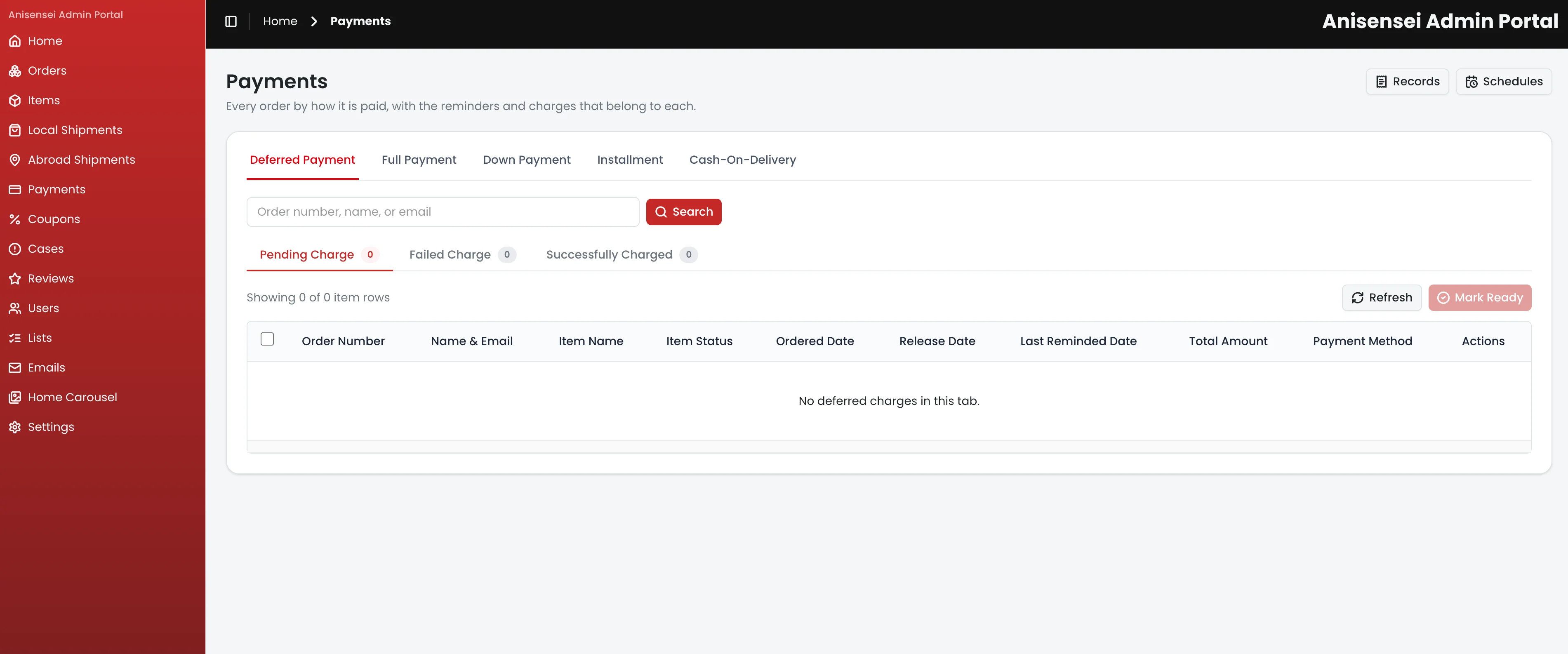 Anisensei Admin Portal — Web Development project by YenkoDev