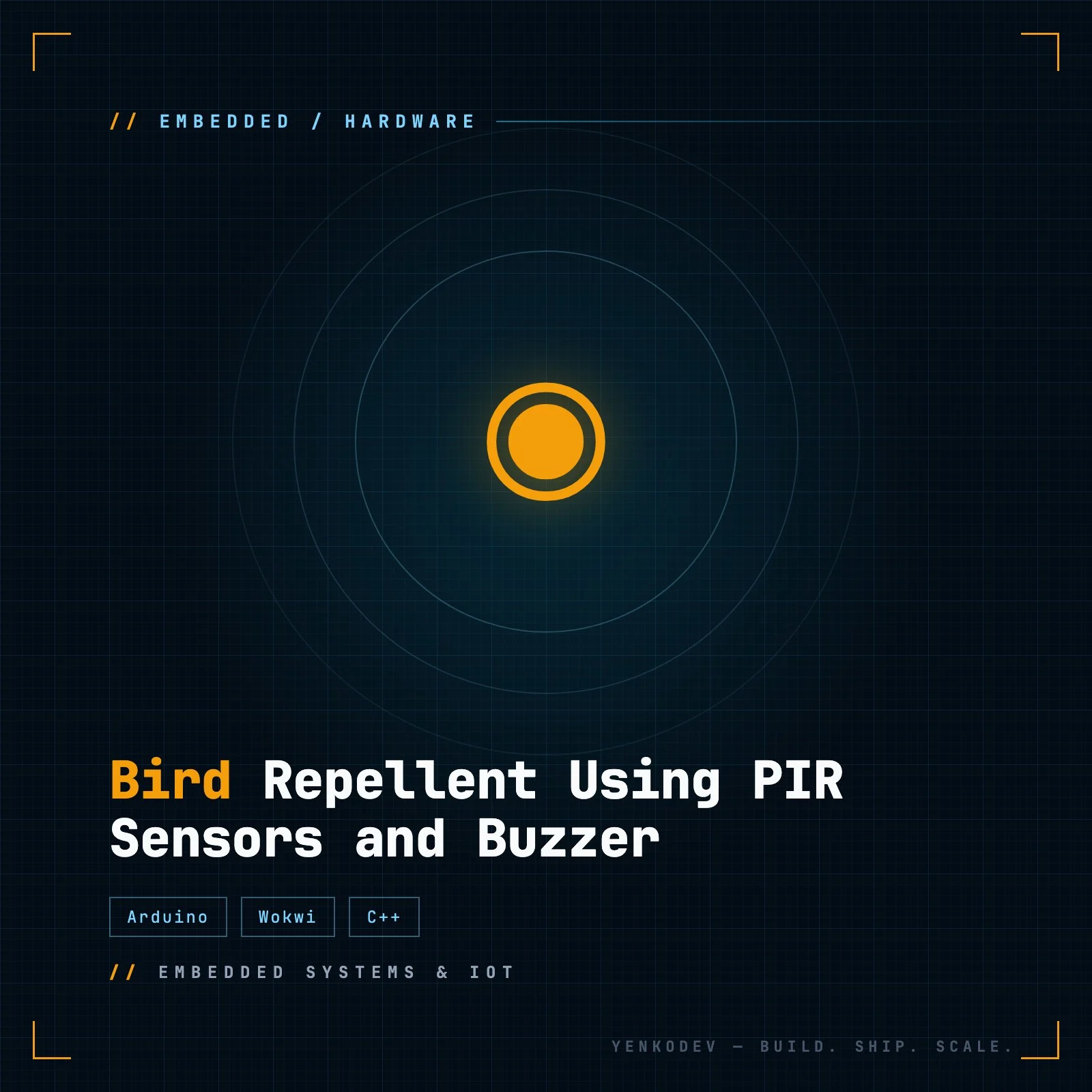 Bird Repellent Using PIR Sensors and Buzzer