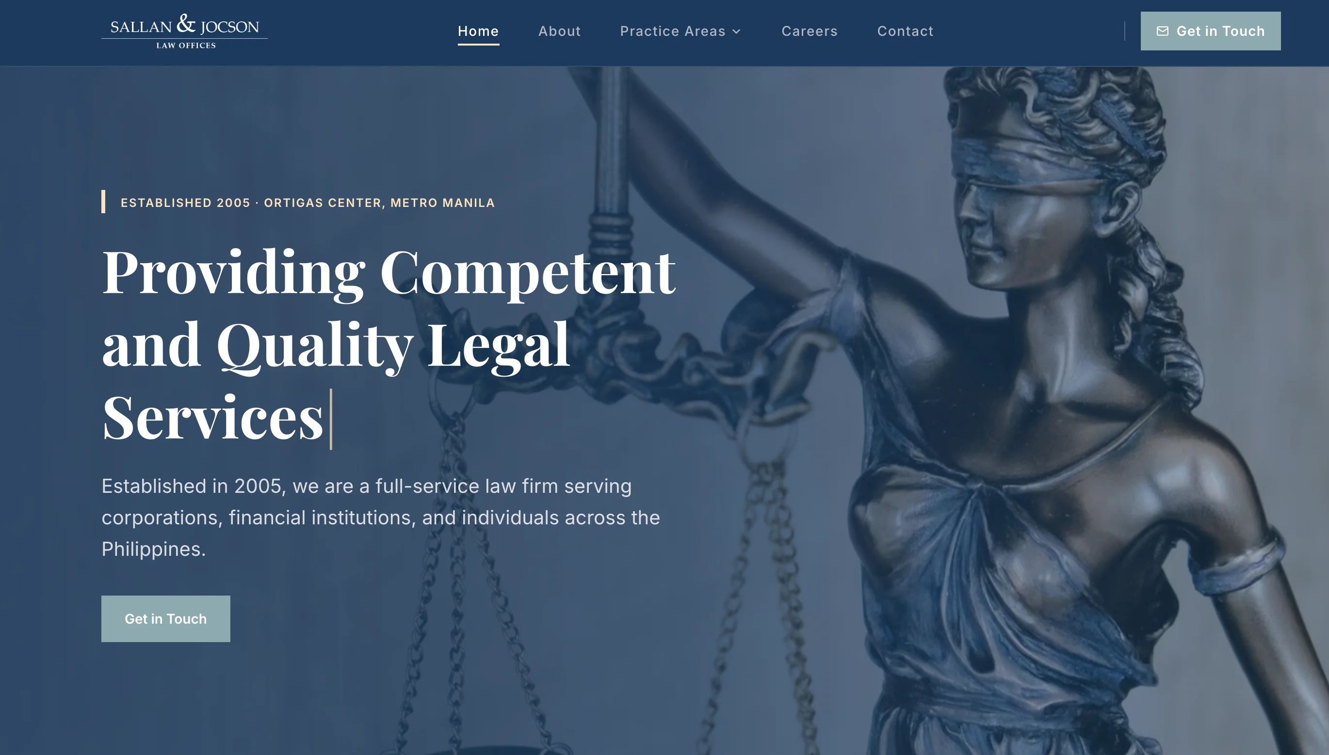 Sallan & Jocson Law Offices Website — Web Development project by YenkoDev
