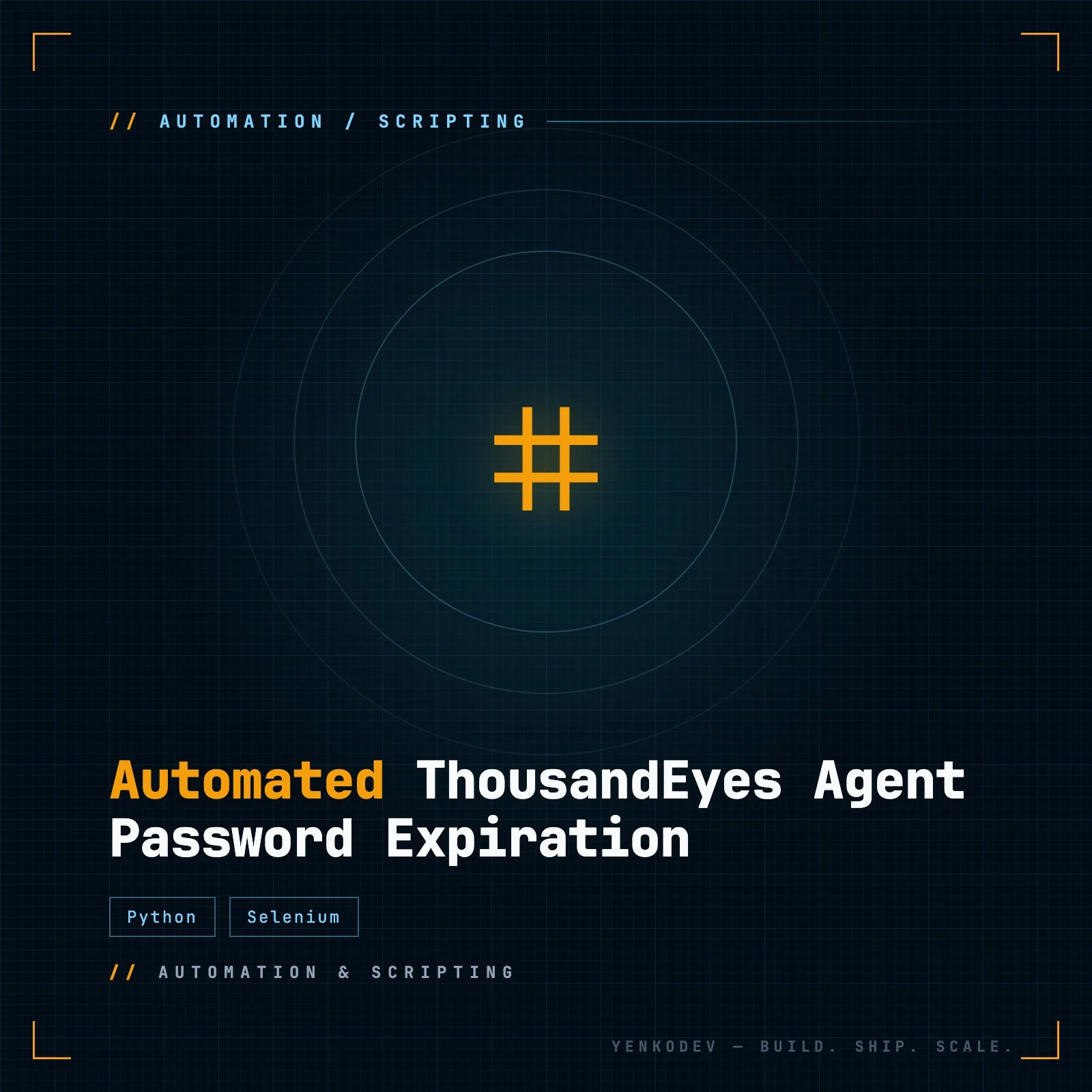 Automated ThousandEyes Agent Password Expiration