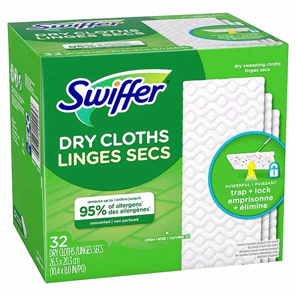 Swiffer® Sweeper™ Dry Sweeping Pad, Multi Surface Refills for Dusters Floor Mop, Unscented 32ct
