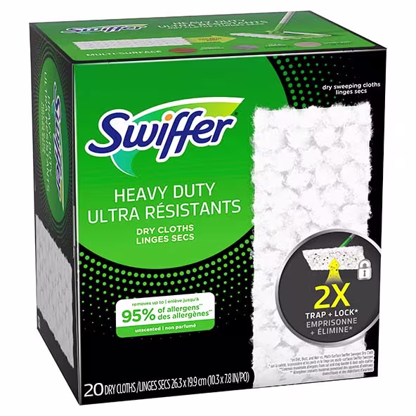 Swiffer® Sweeper™ Heavy Duty Multi-Surface Dry Cloth Refills for Floor Sweeping and Cleaning 10 ct
