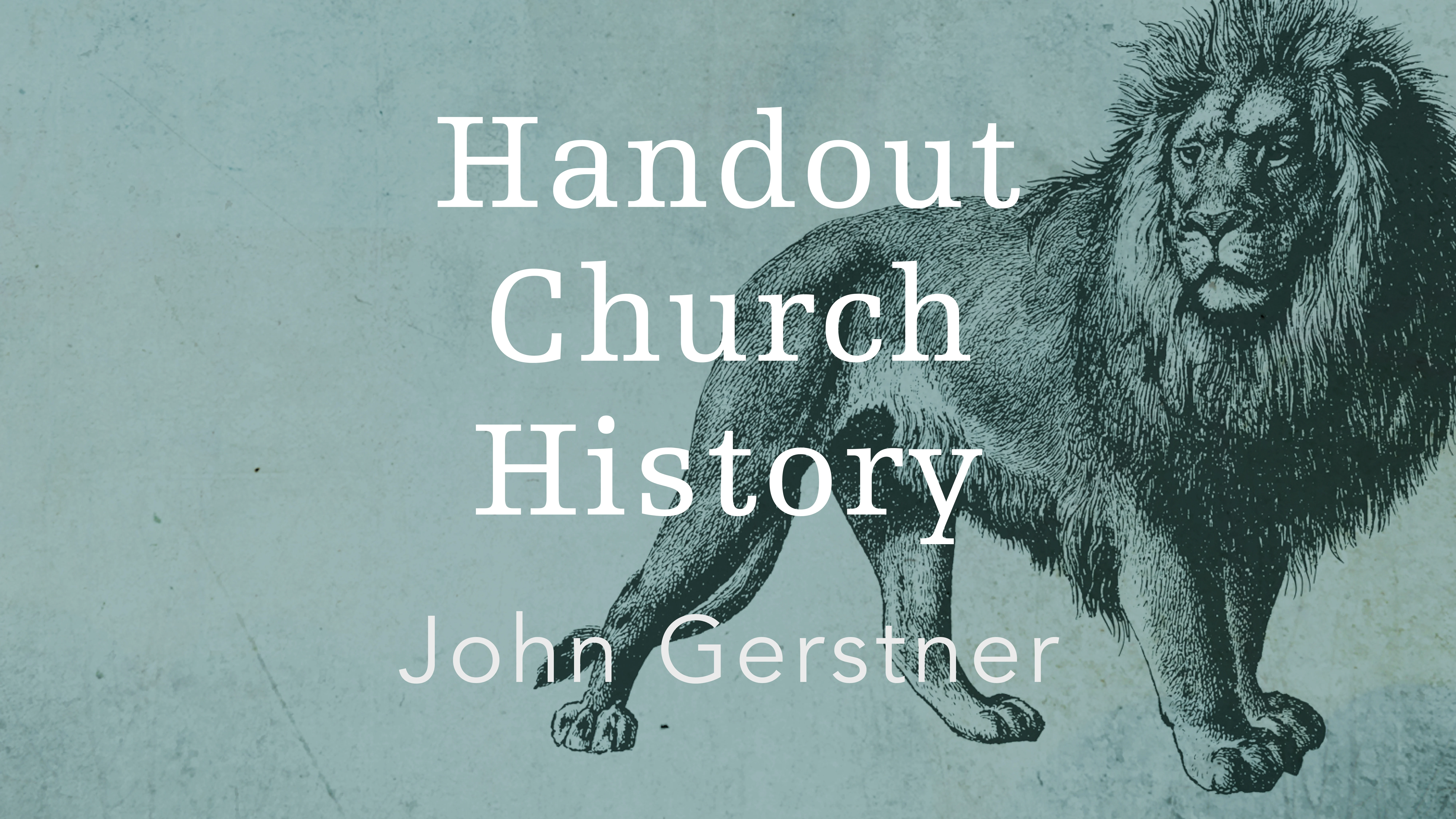 Handout Church History