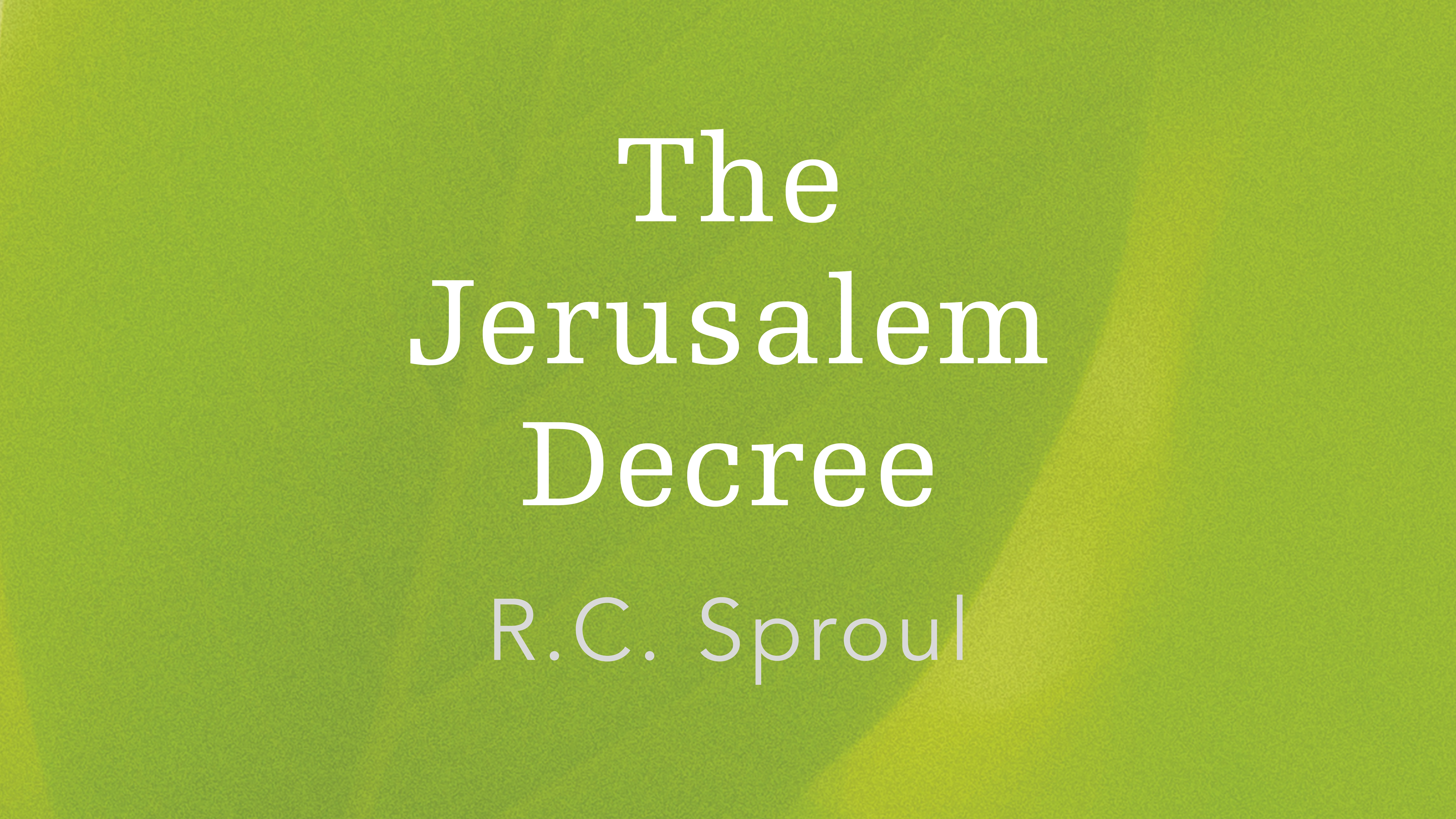 The Jerusalem Decree