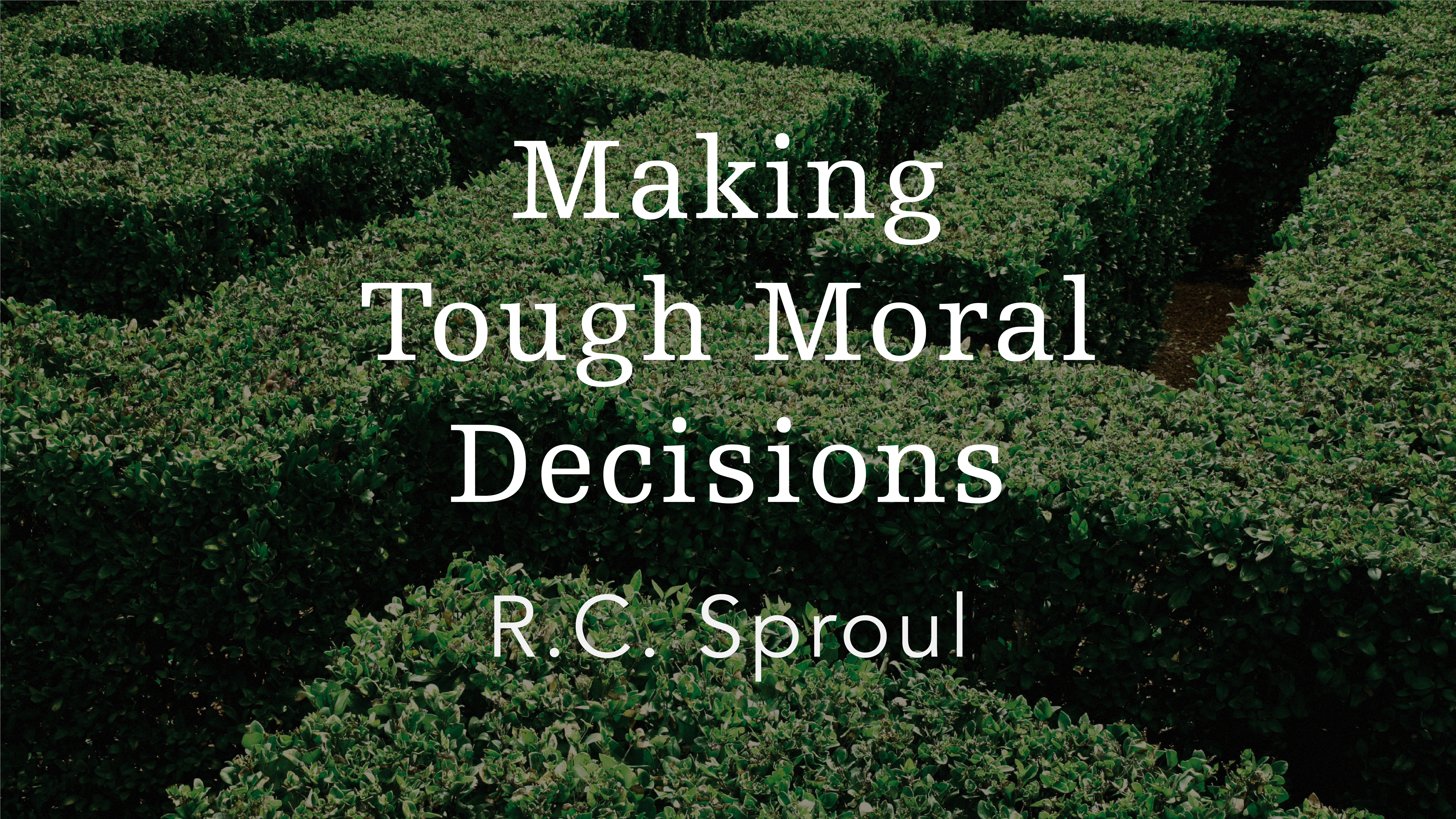 Making Tough Moral Decisions