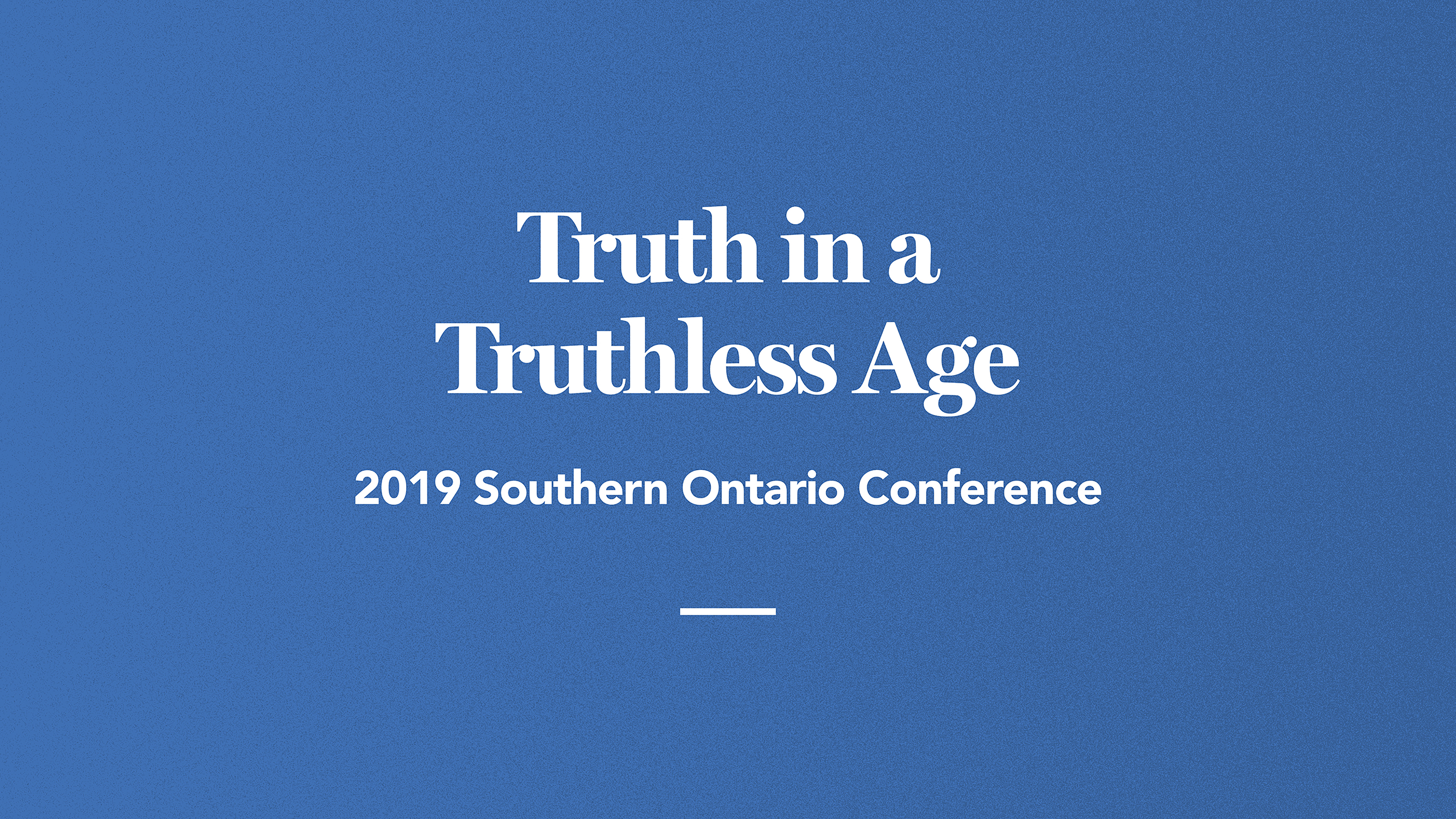 The Search for Truth