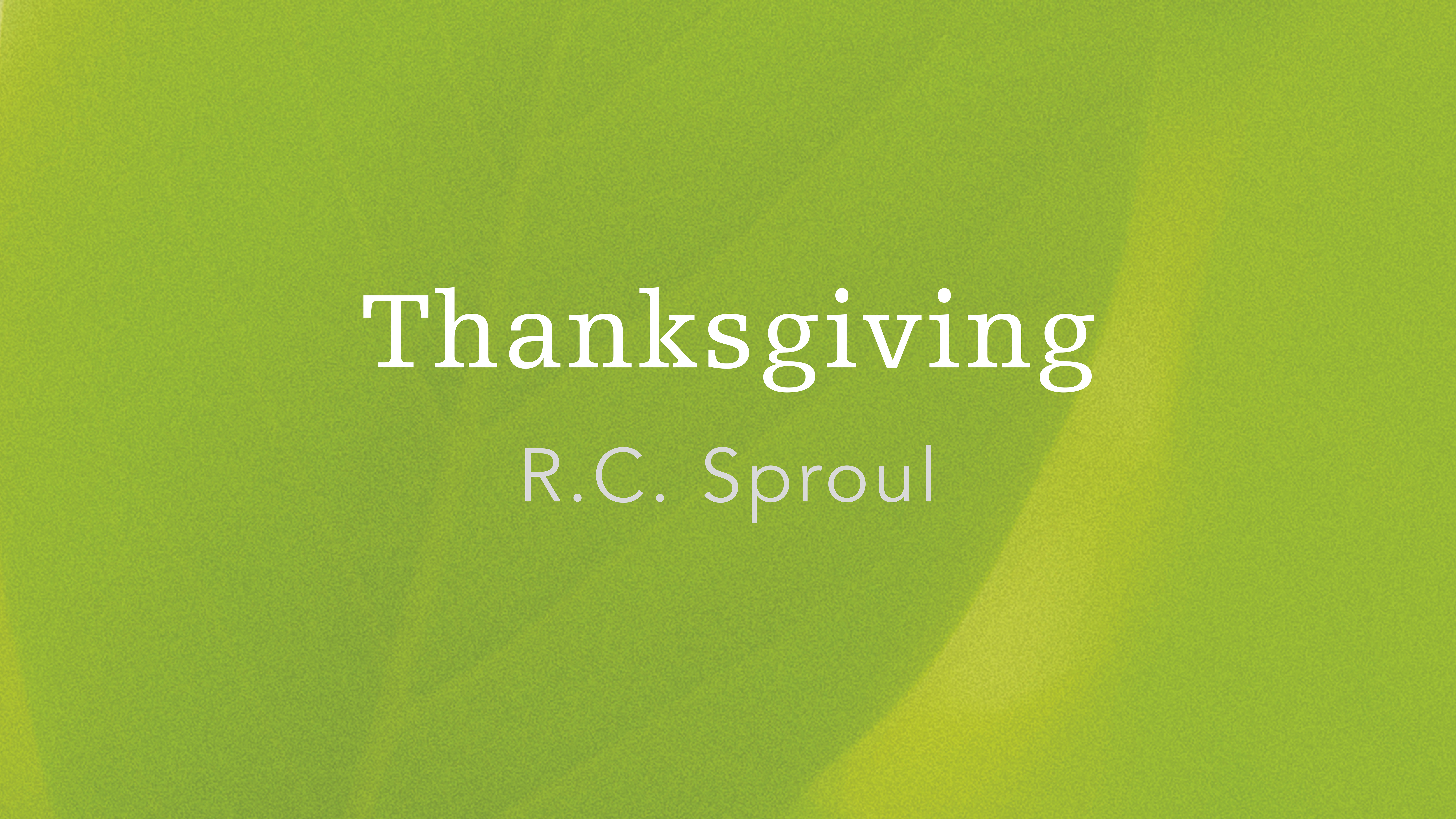 Thanksgiving (Part 1)