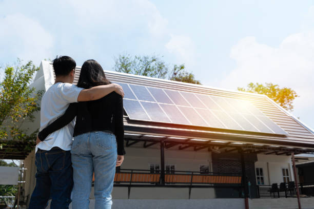 Solar home installation showing sustainable energy solutions